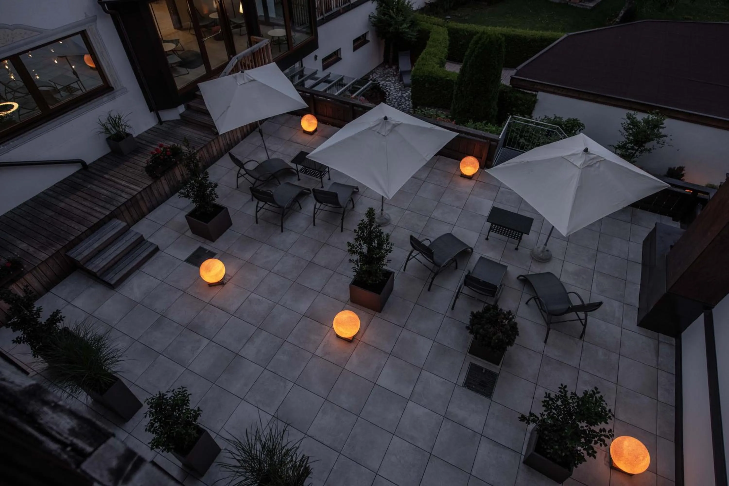 Patio in Hotel Bergland All Inclusive Top Quality