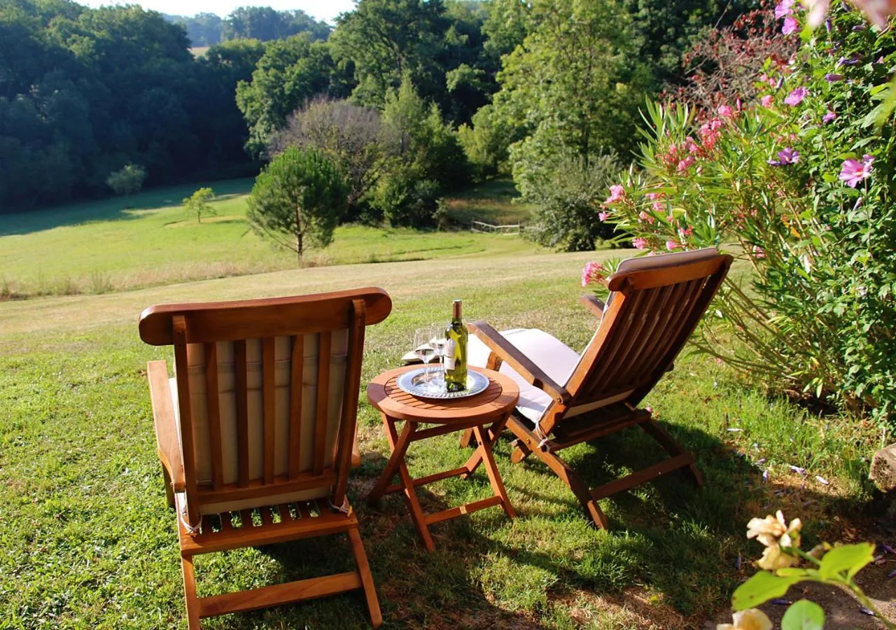 Garden view in La Métairie des Songes