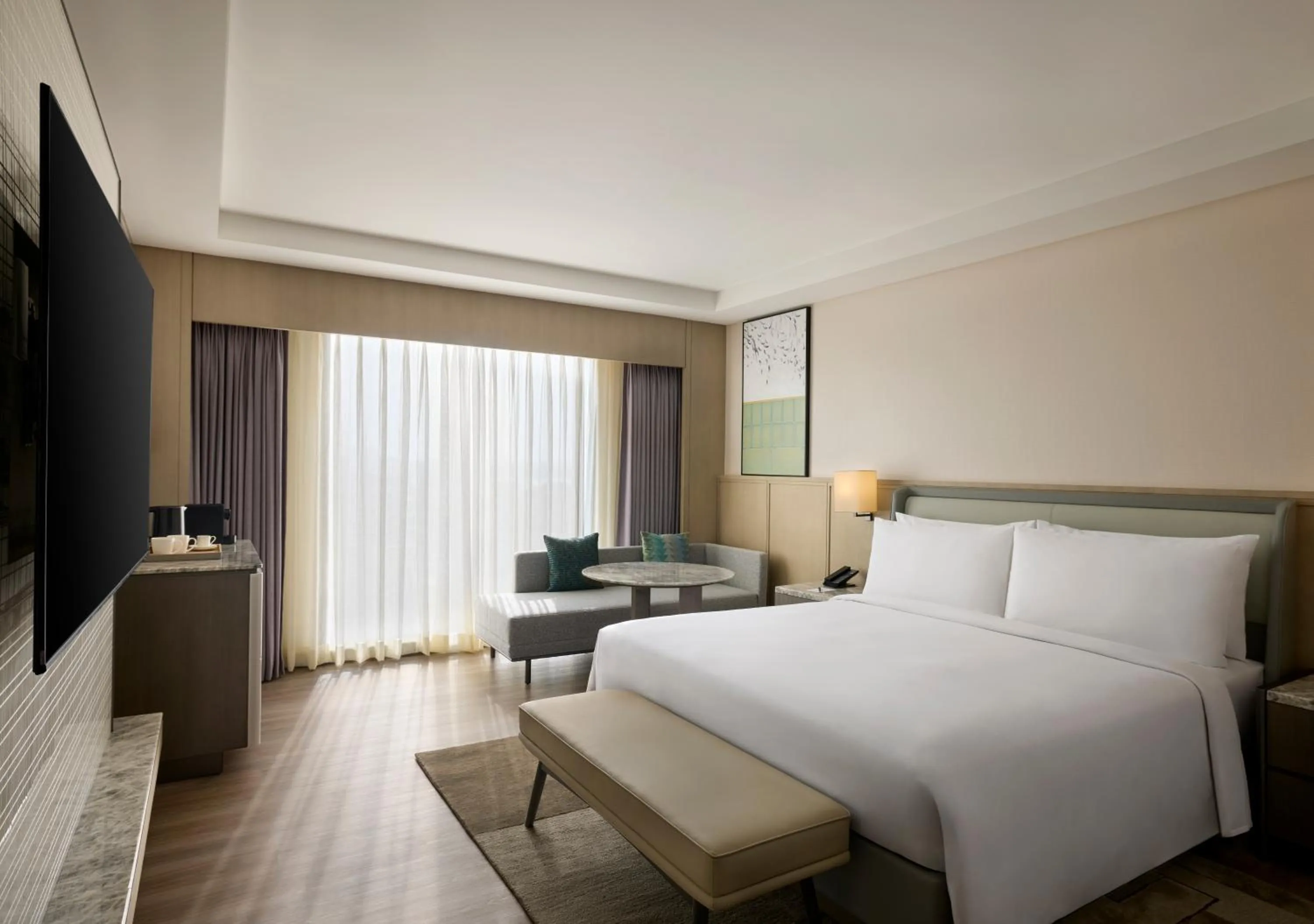 Bed in Courtyard by Marriott Hyderabad