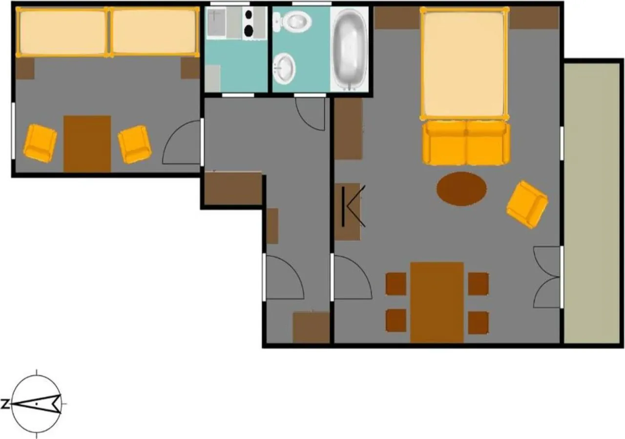 Floor plan in Haus Kraller-Urlaub mit Seeblick