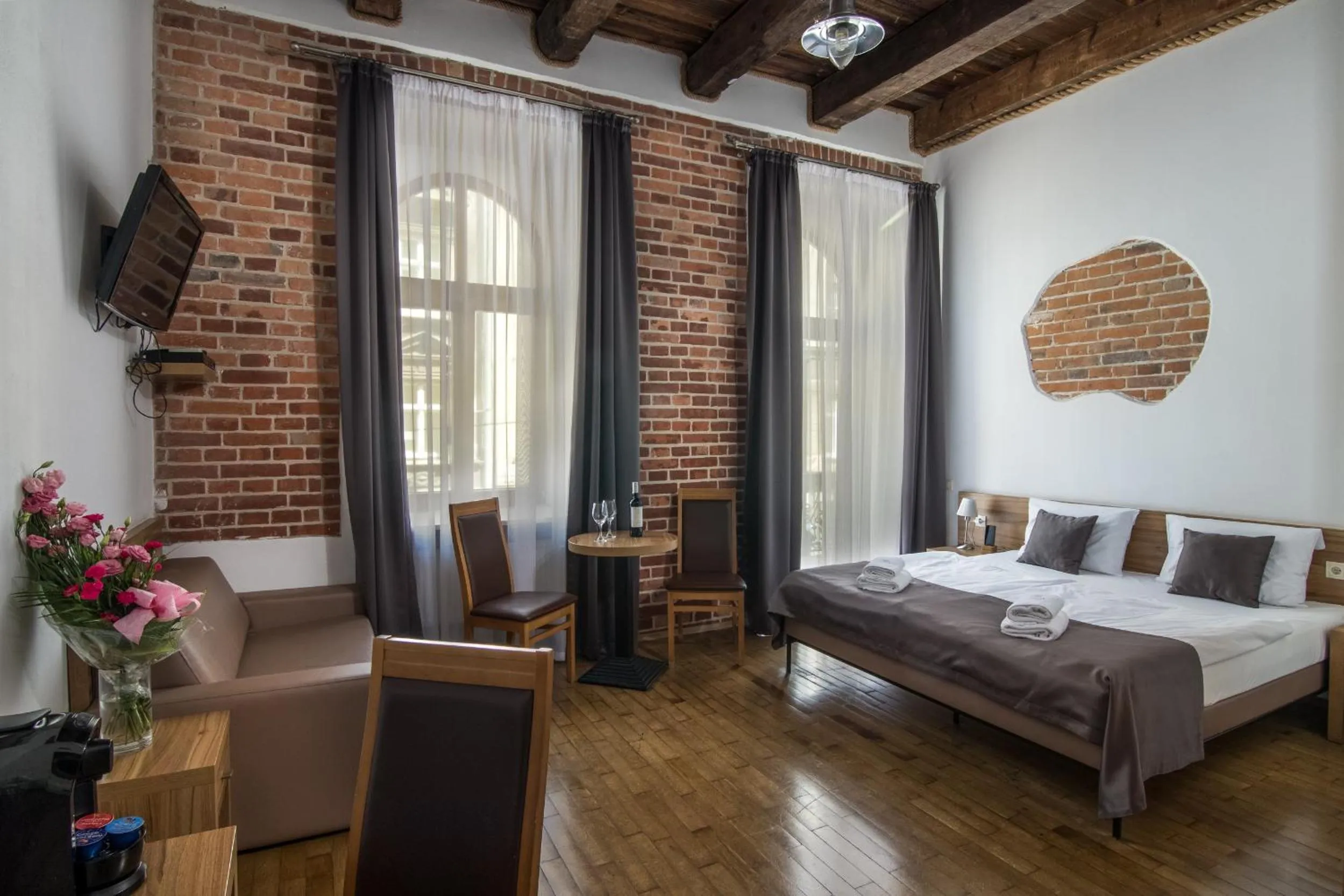 Bed in Aparthotel Pergamin