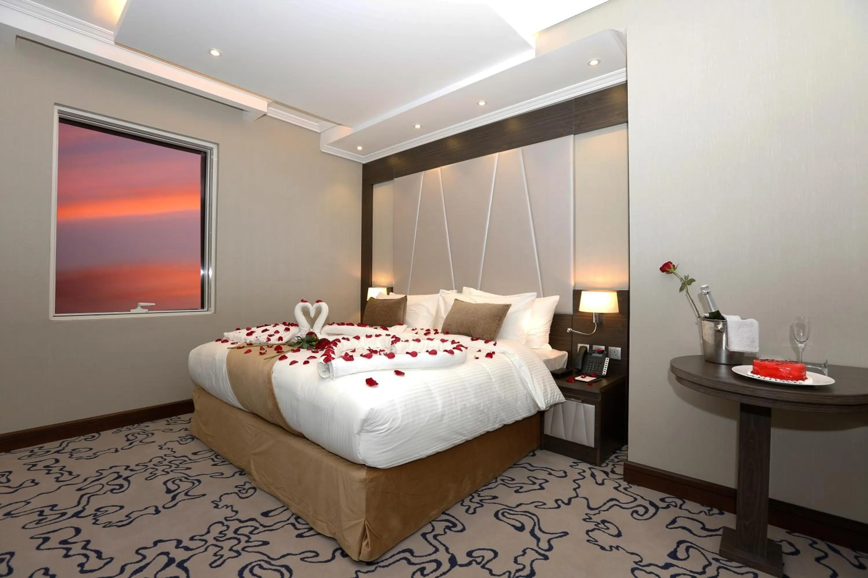 Bed in Swiss Flora Inn Hotel Riyadh