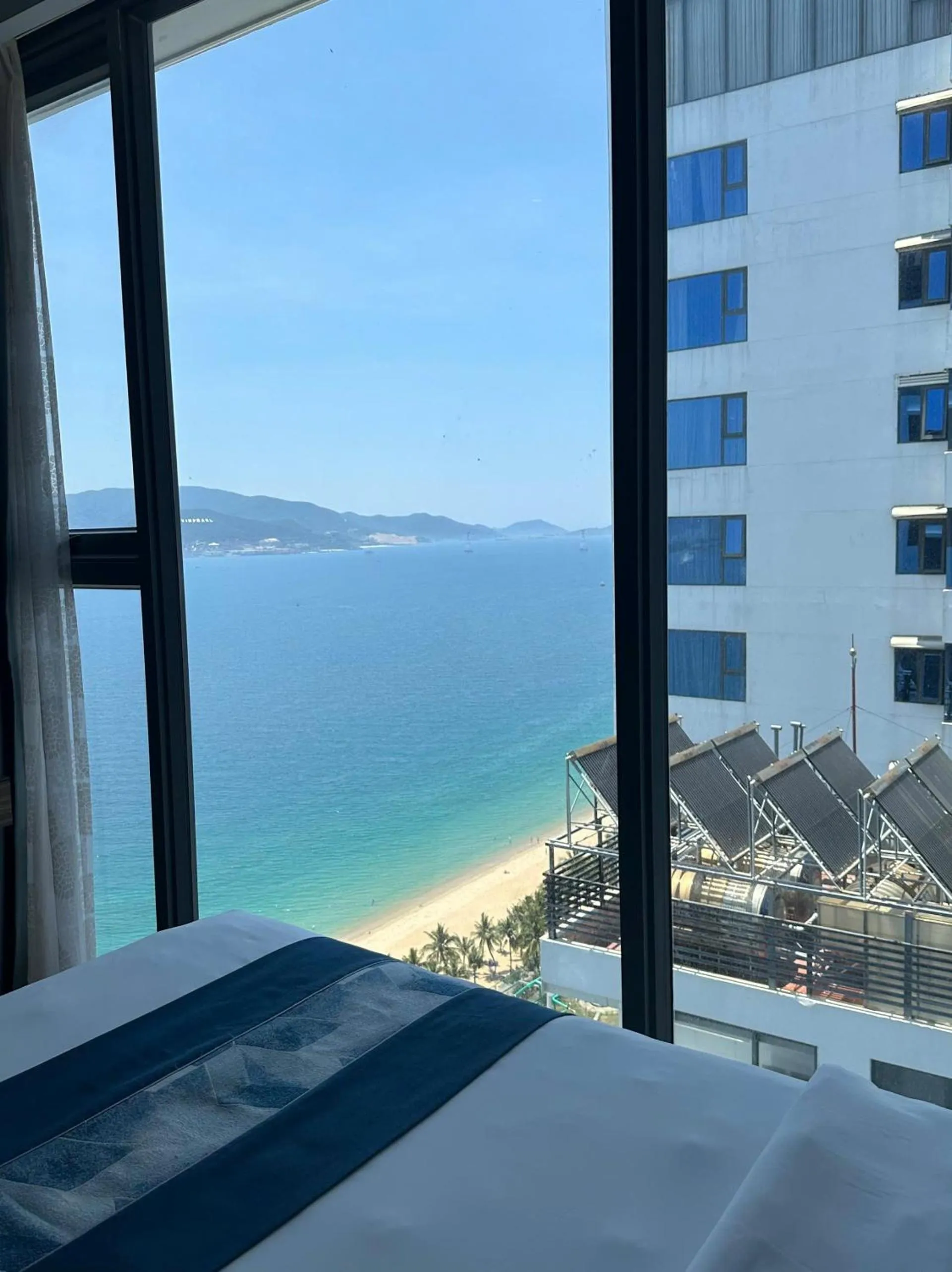 View (from property/room), Bed in Queen Ann Nha Trang Hotel