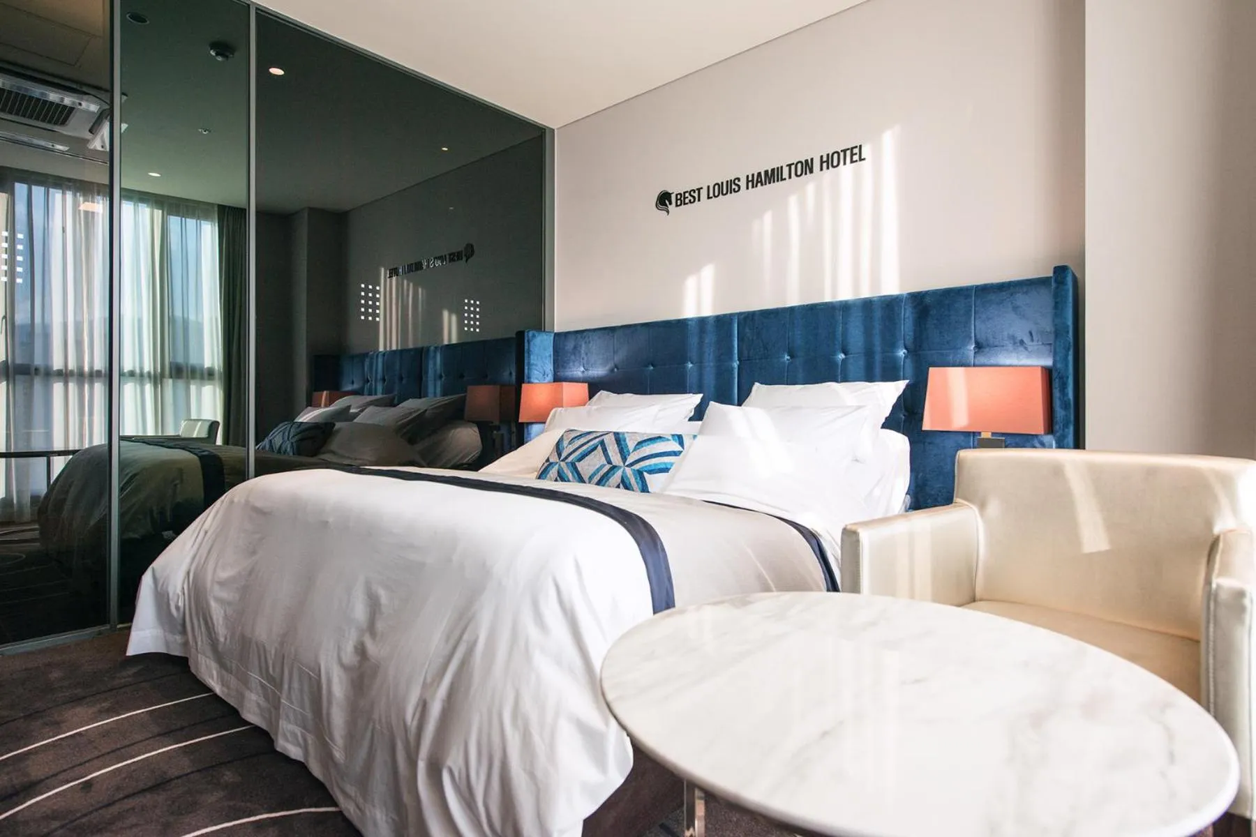 Bed in Best Louis Hamilton Hotel Changwon