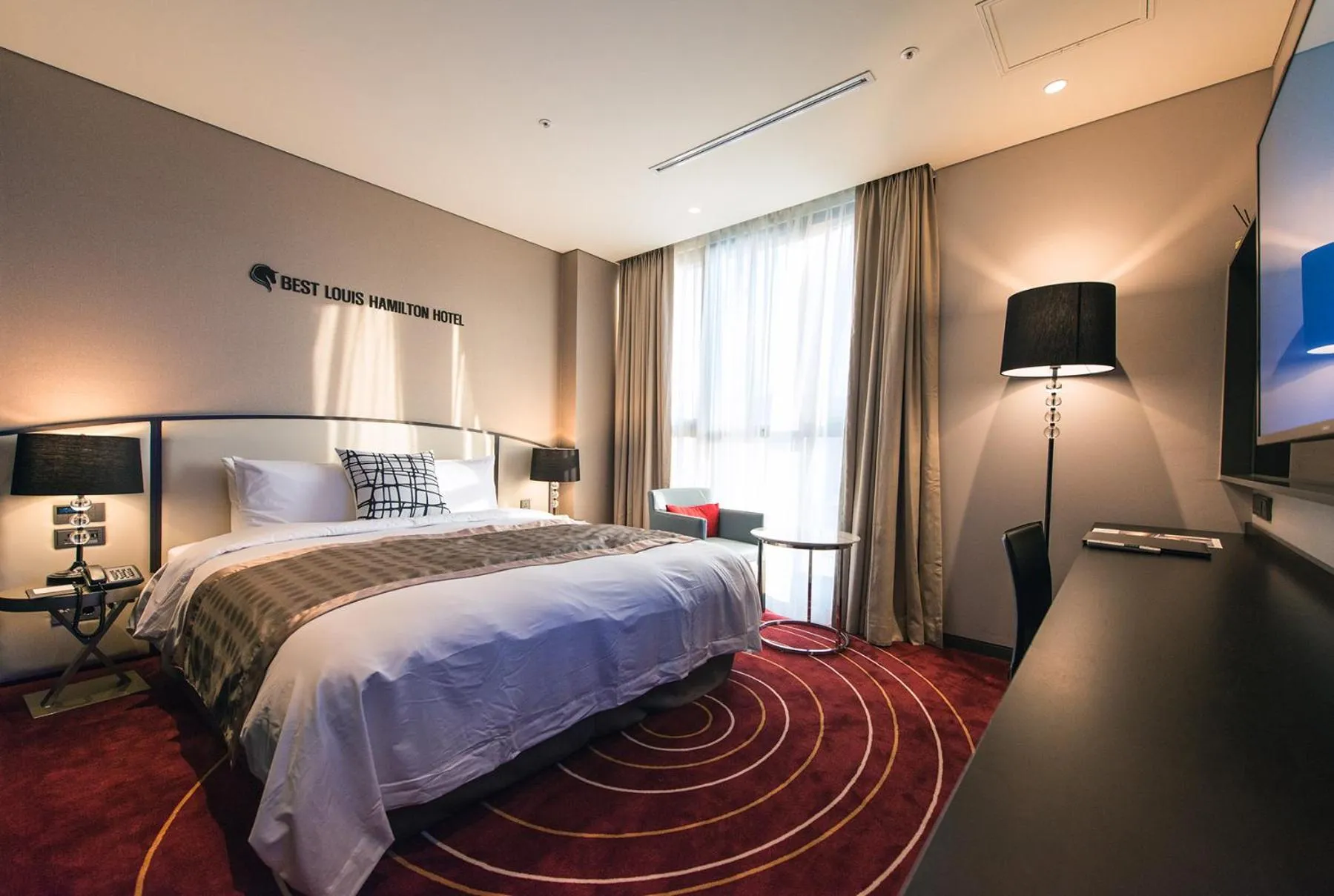 Bed in Best Louis Hamilton Hotel Changwon