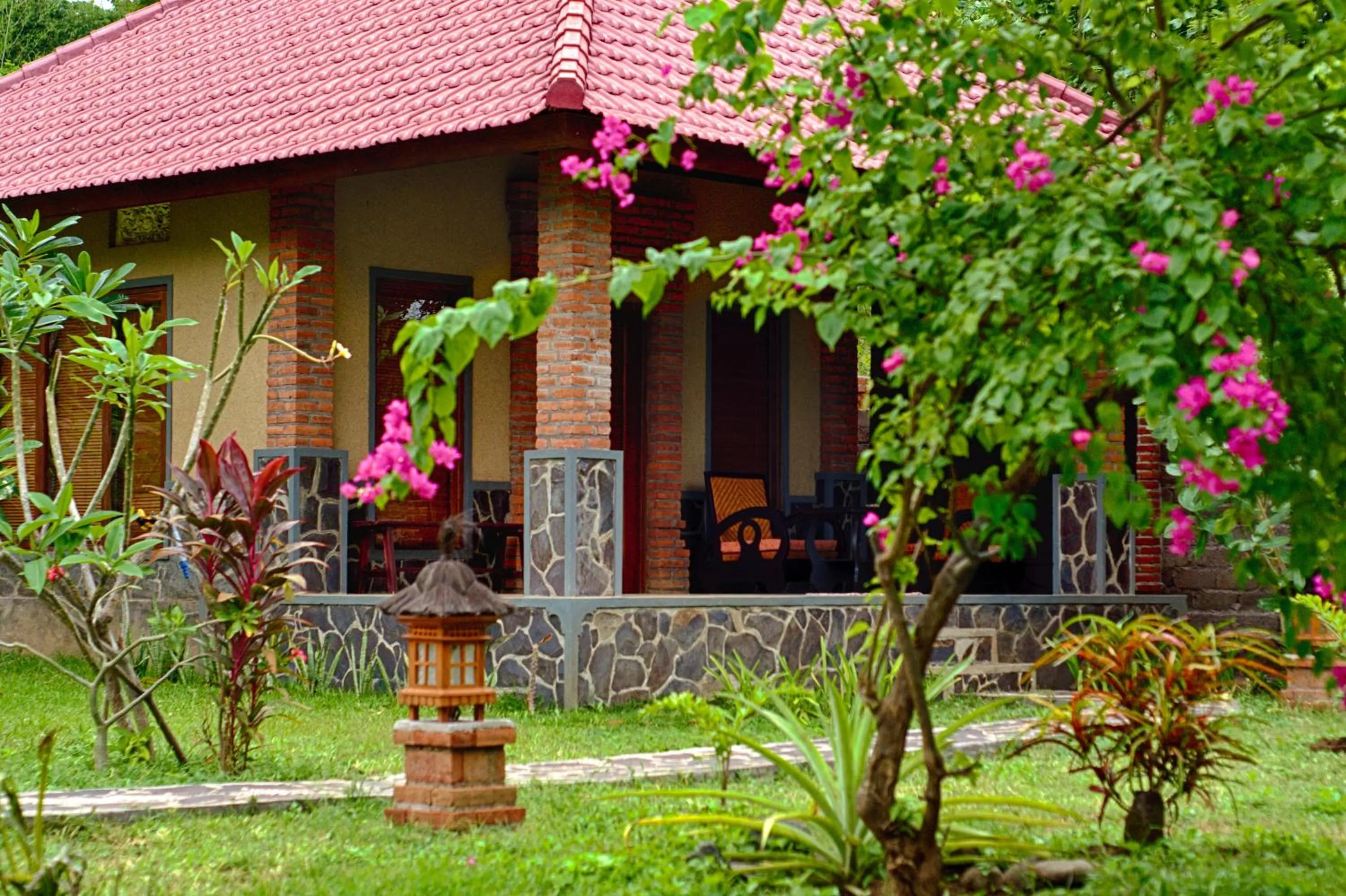 Facade/entrance in TEGAL SARI, Pemuteran- North Bali