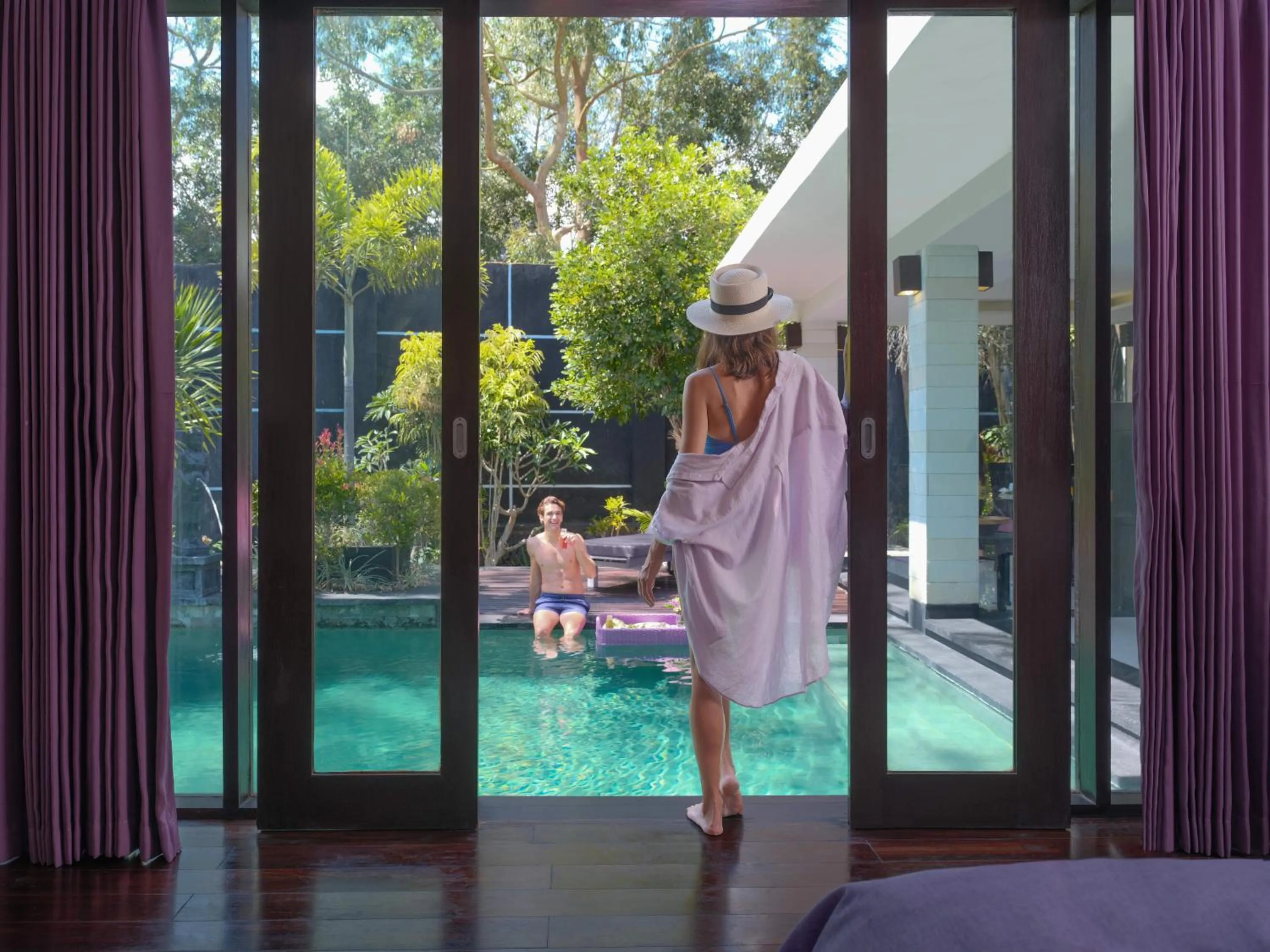 Swimming pool in The Ayu Kintamani Villa at Toya Devasya