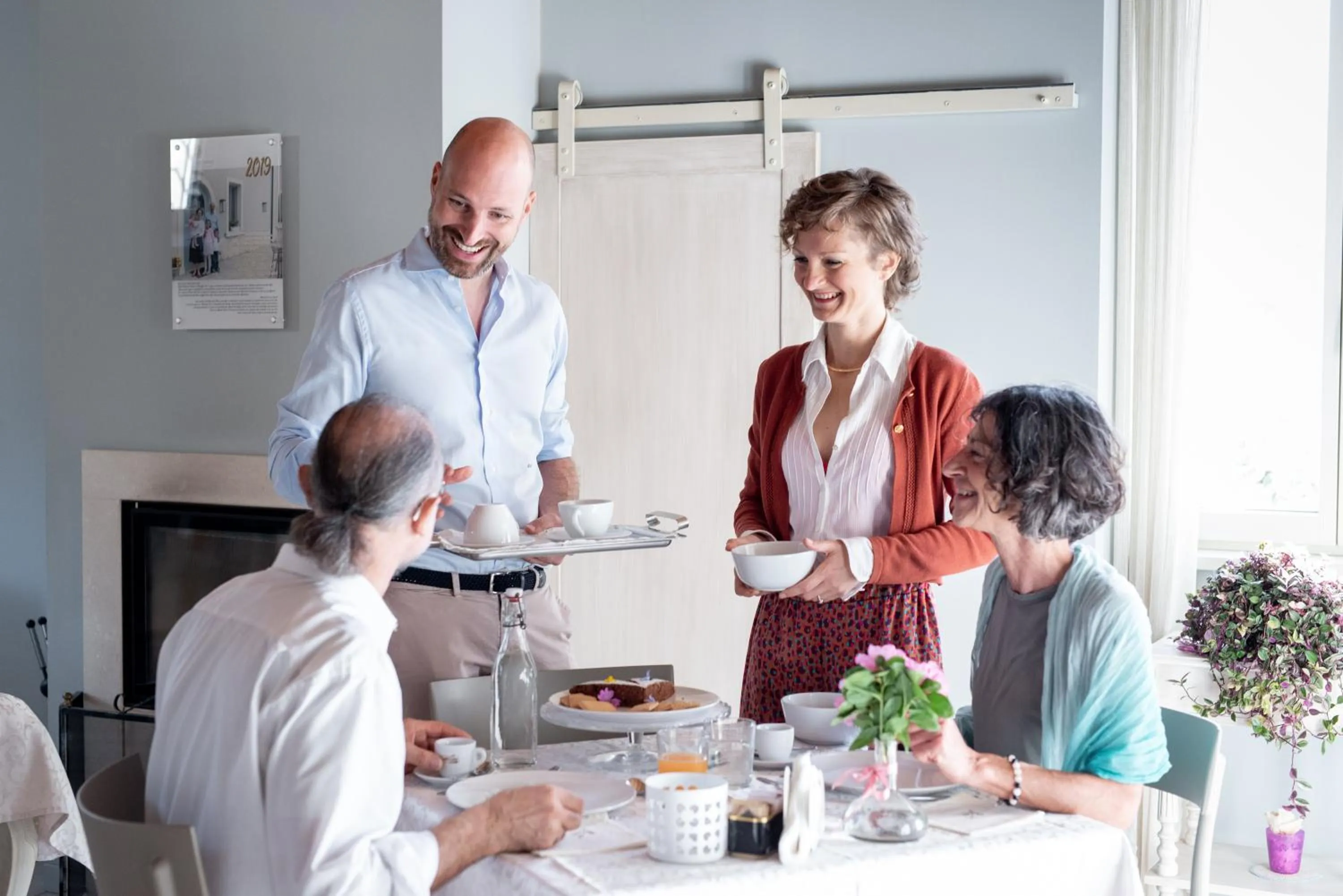 Italian breakfast in Villa di Cazzano - BioLuxury Living