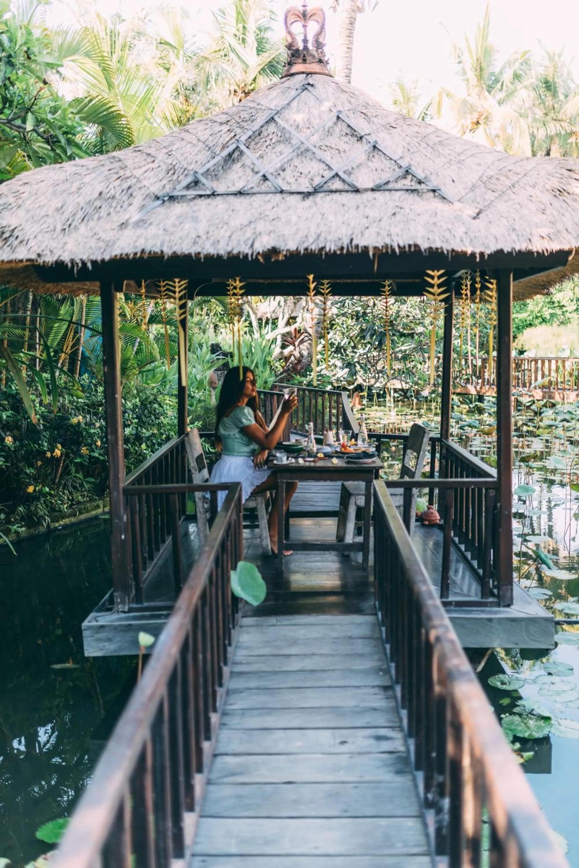 Dining area in Hotel Tugu Bali