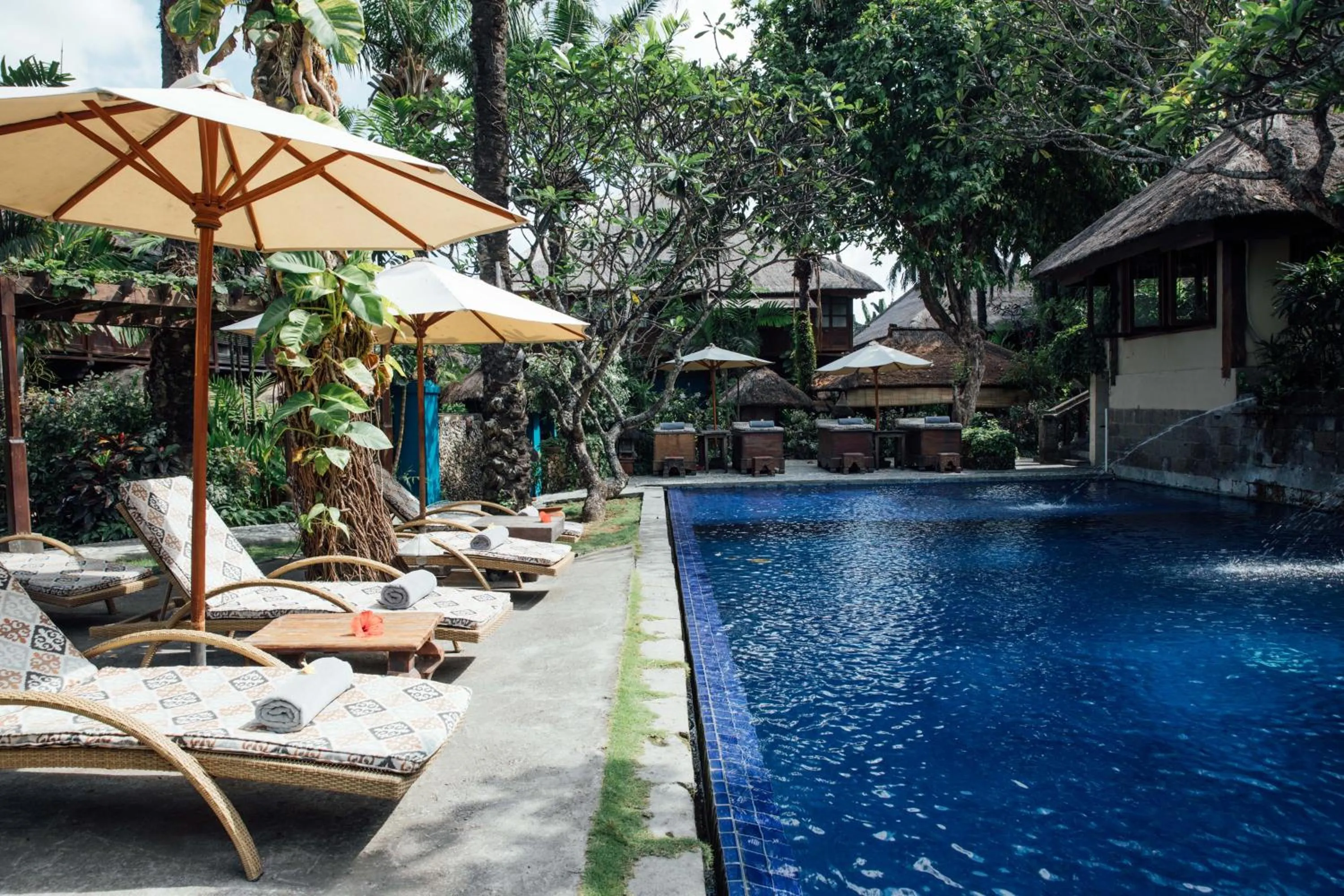 Pool view in Hotel Tugu Bali