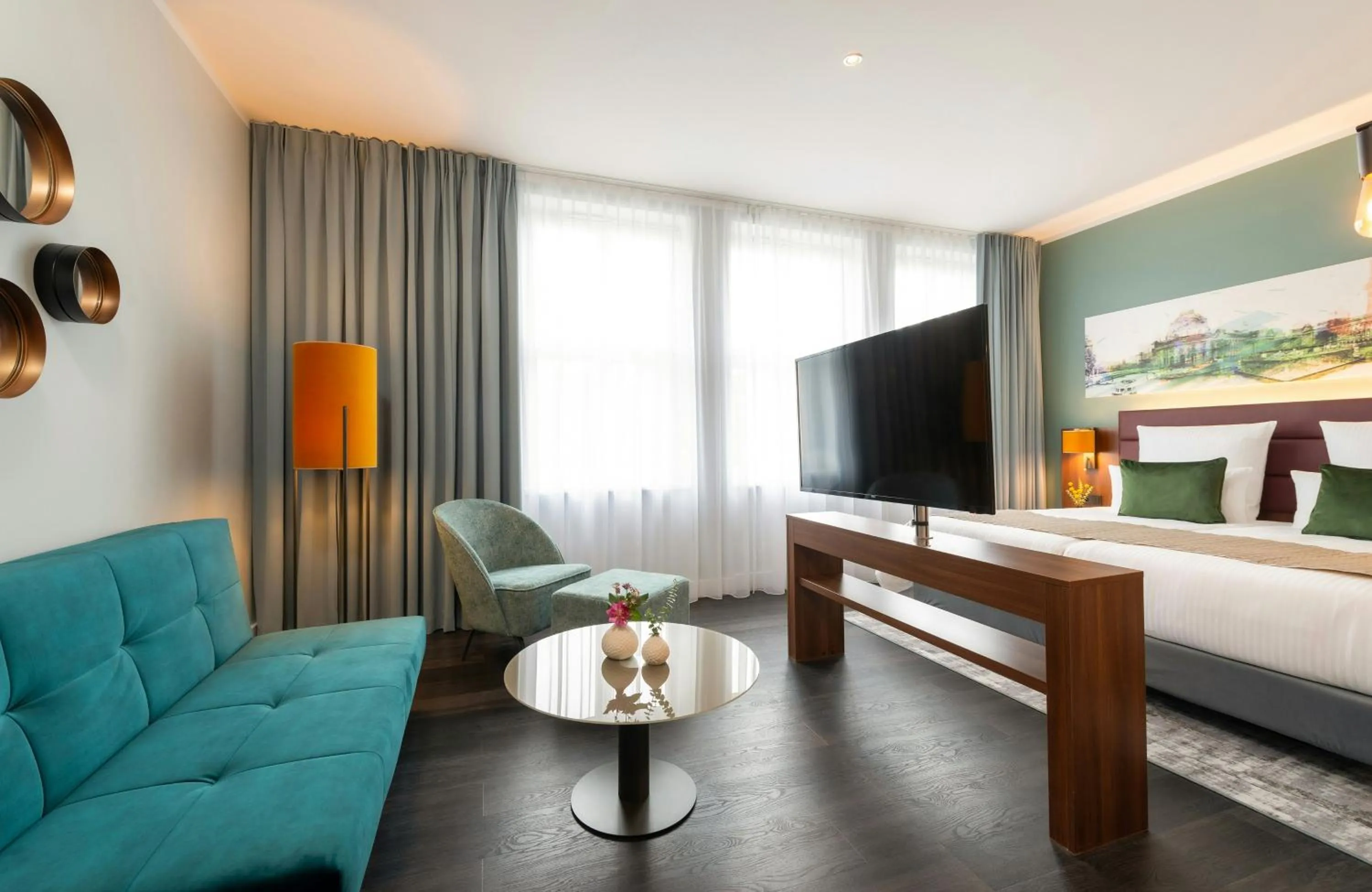 Photo of the whole room, Bed in Leonardo Royal Hotel Berlin Alexanderplatz