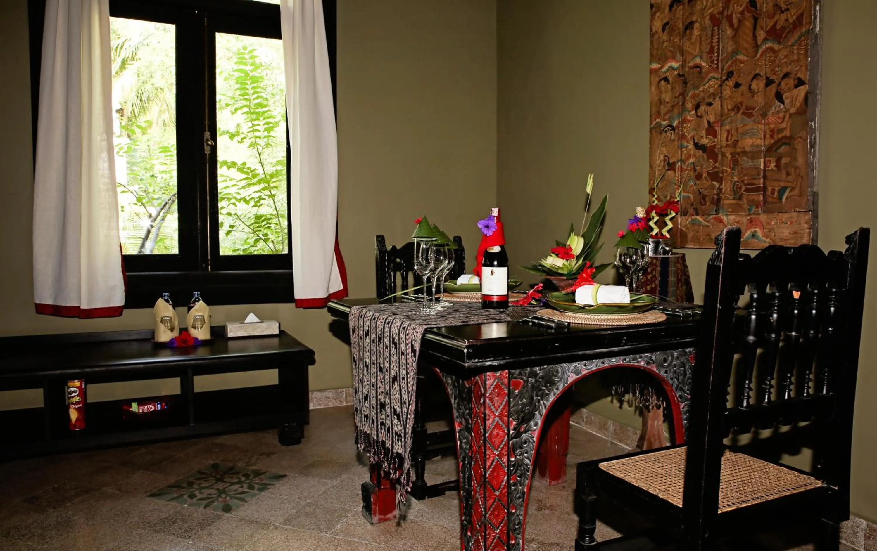 Living room in Hotel Tugu Lombok