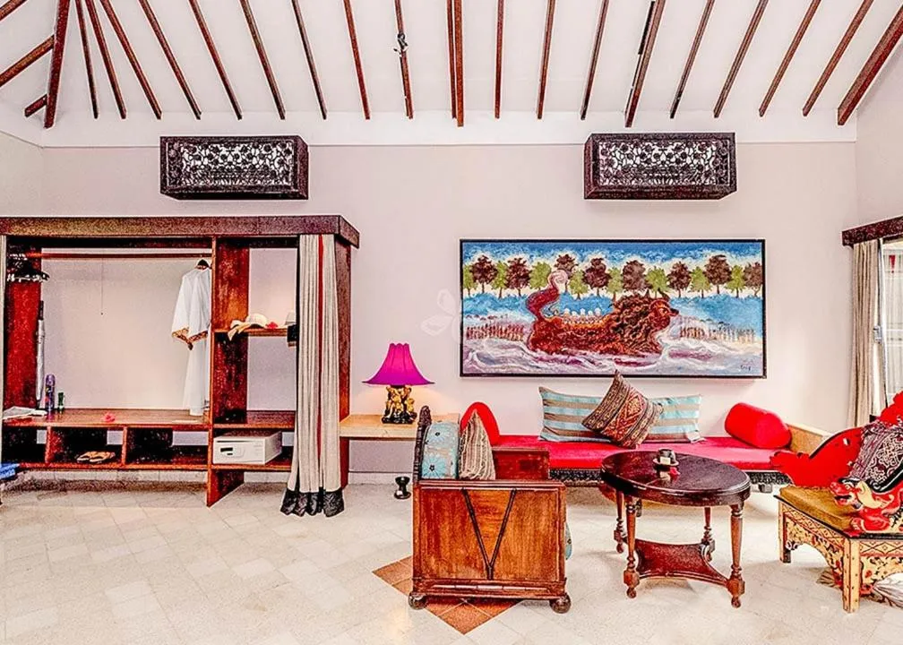 Living room in Hotel Tugu Lombok