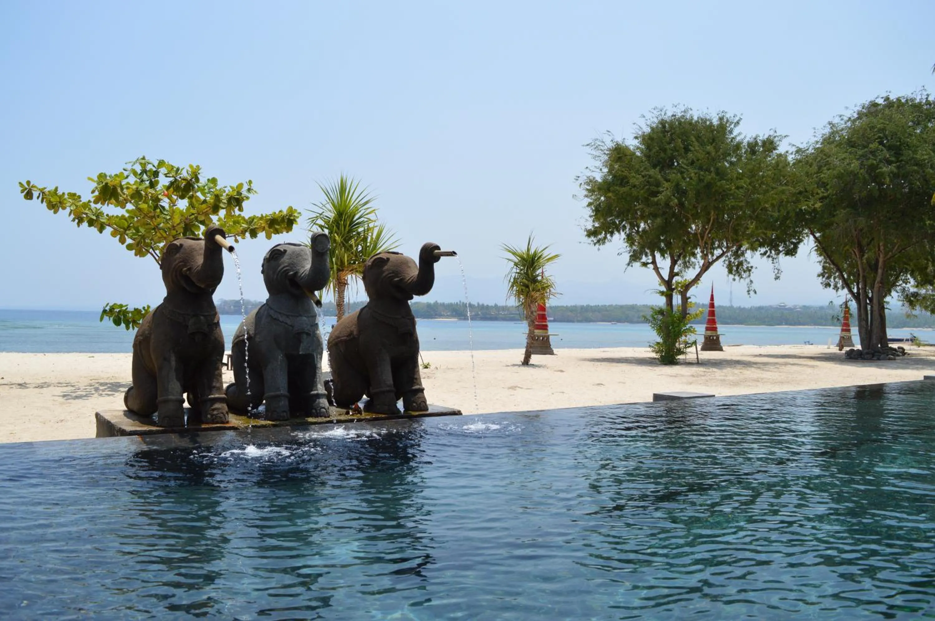 Swimming pool in Hotel Tugu Lombok