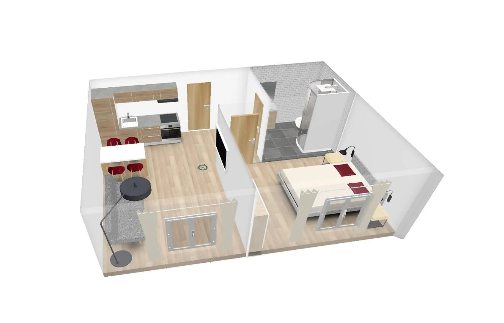 Photo of the whole room in Wine Apartments