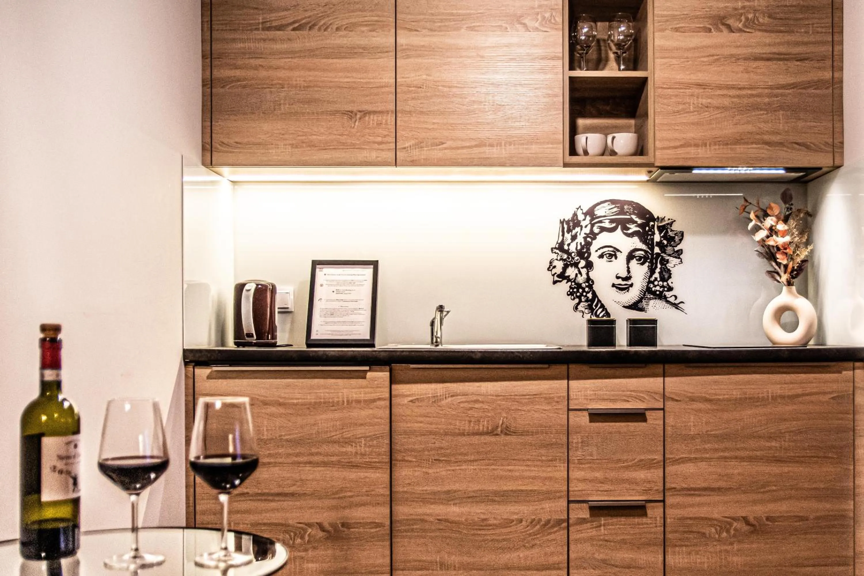Kitchen or kitchenette in Wine Apartments