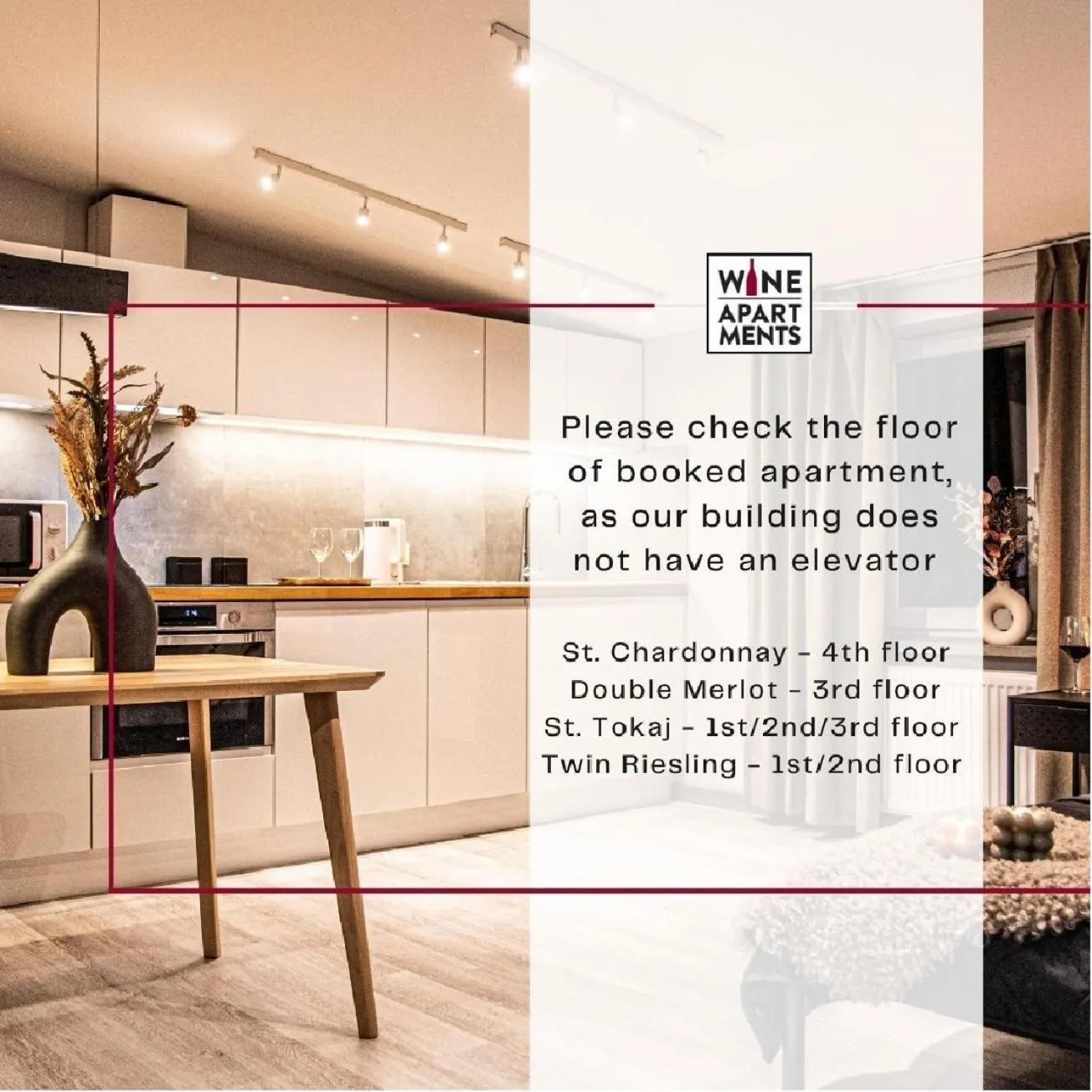 Floor plan in Wine Apartments