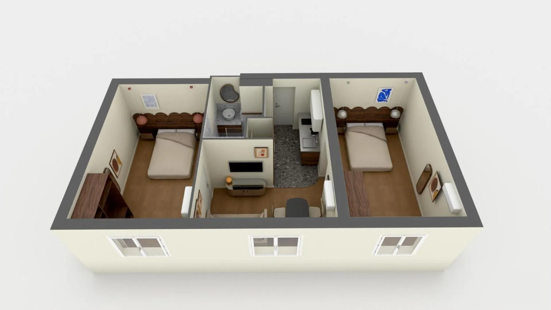 Other, Bed in Wine Apartments