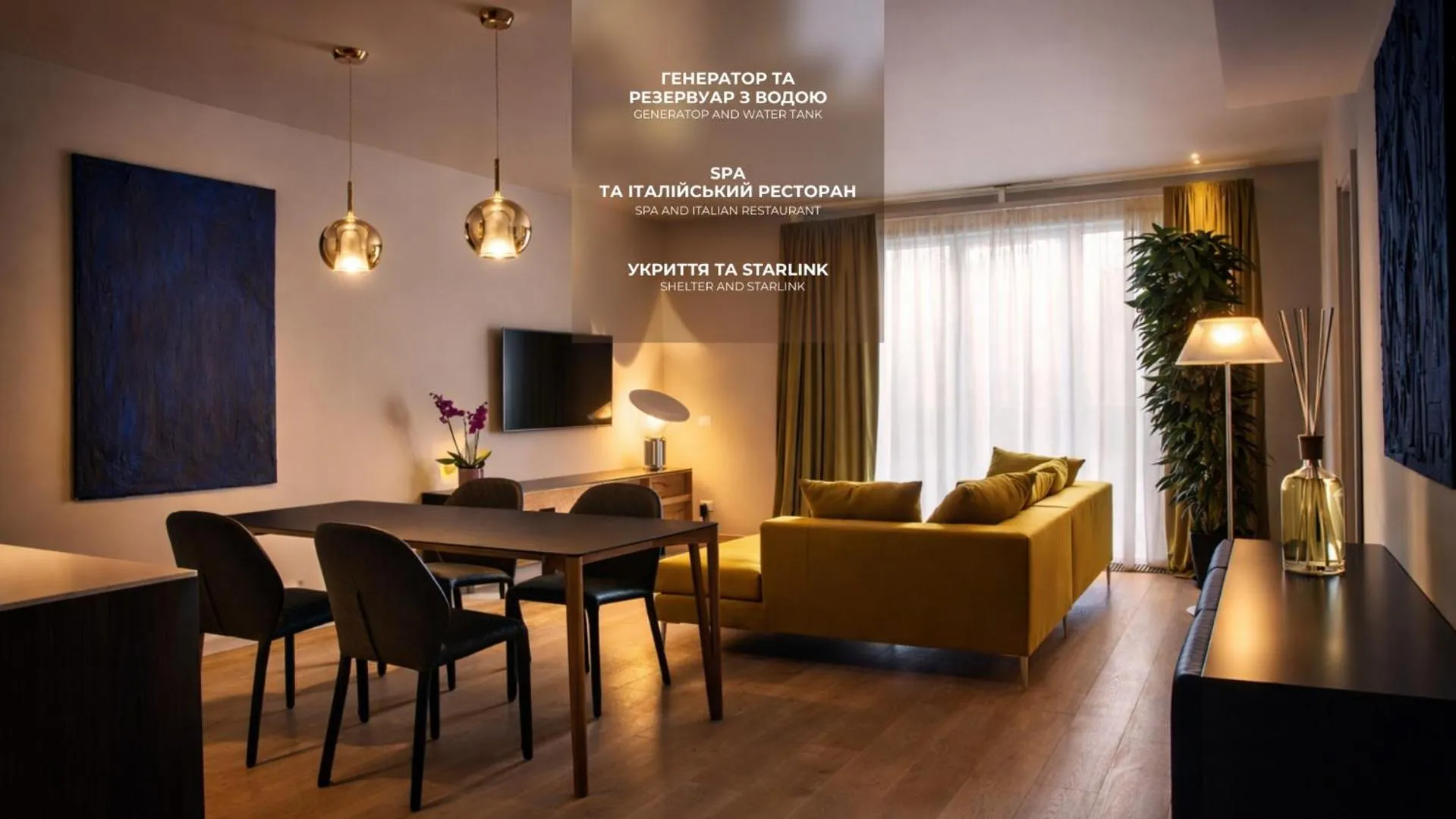 Communal lounge/ TV room in Il Decameron Luxury Design Hotel