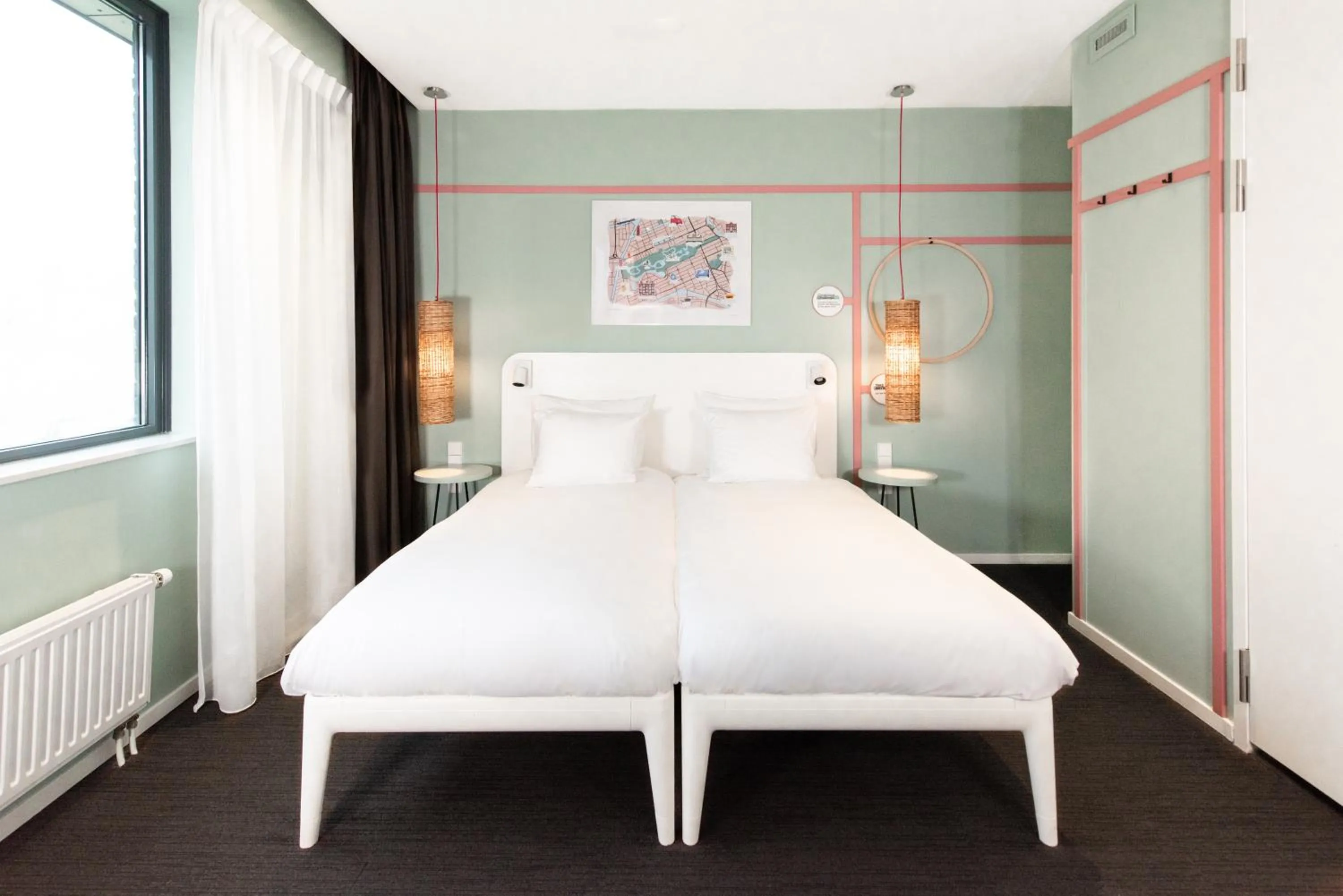 Bed in Conscious Hotel Vondelpark