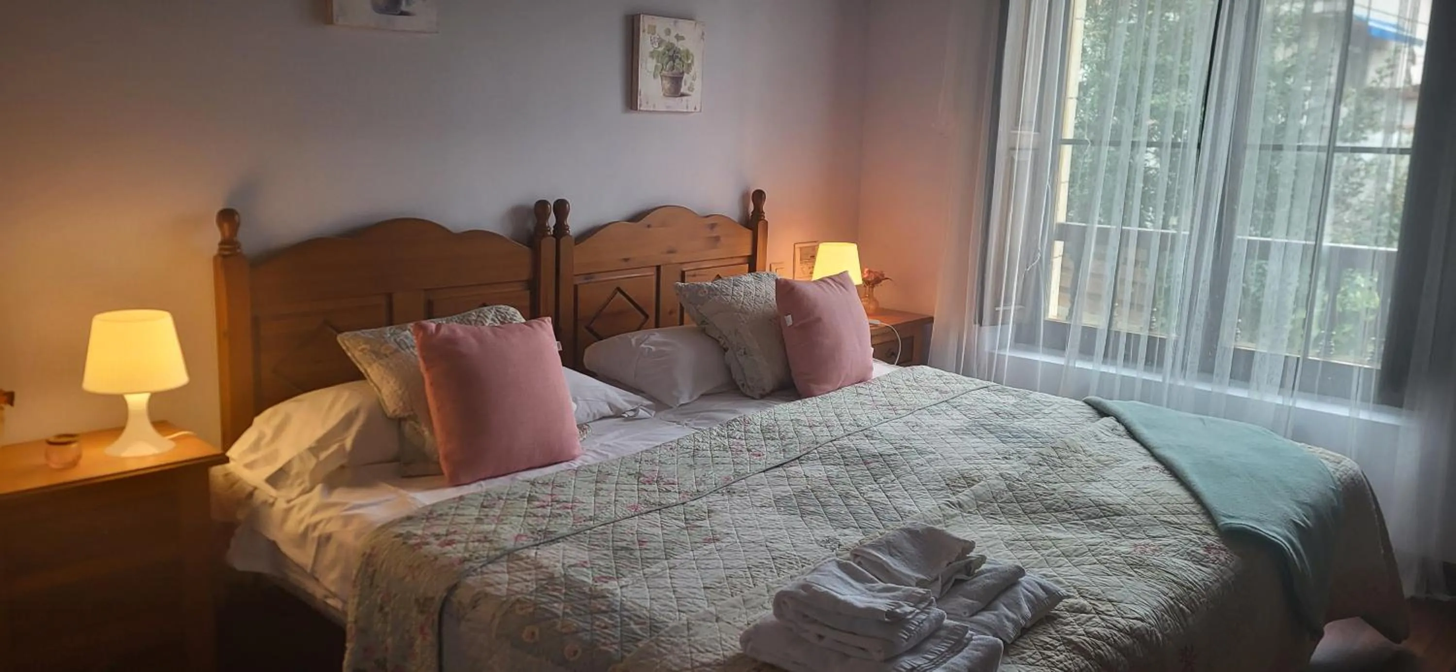 Bed in Posada Rural Entrecomillas
