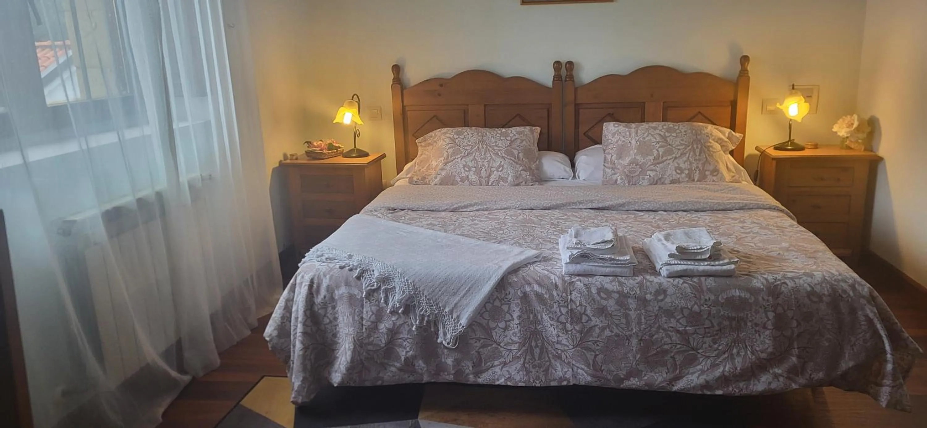 Bed in Posada Rural Entrecomillas