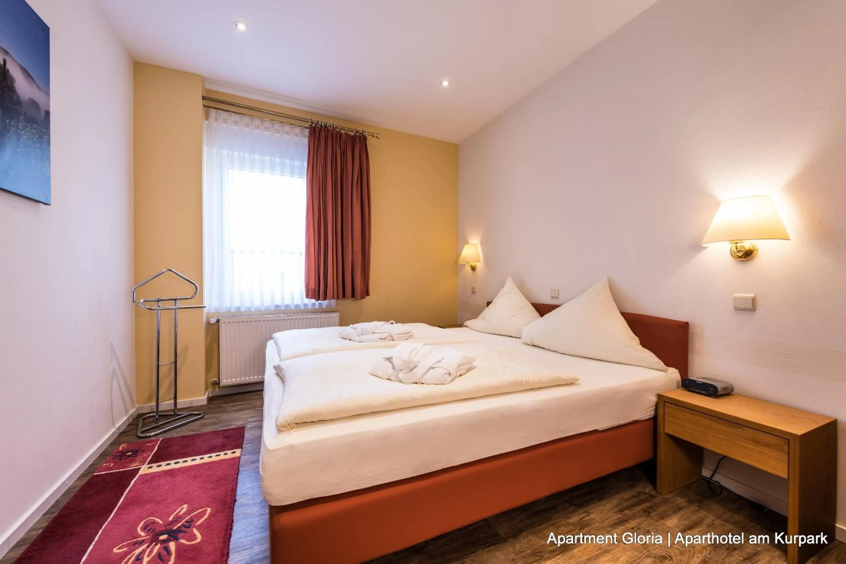 Bedroom, Bed in Aparthotel am Kurpark