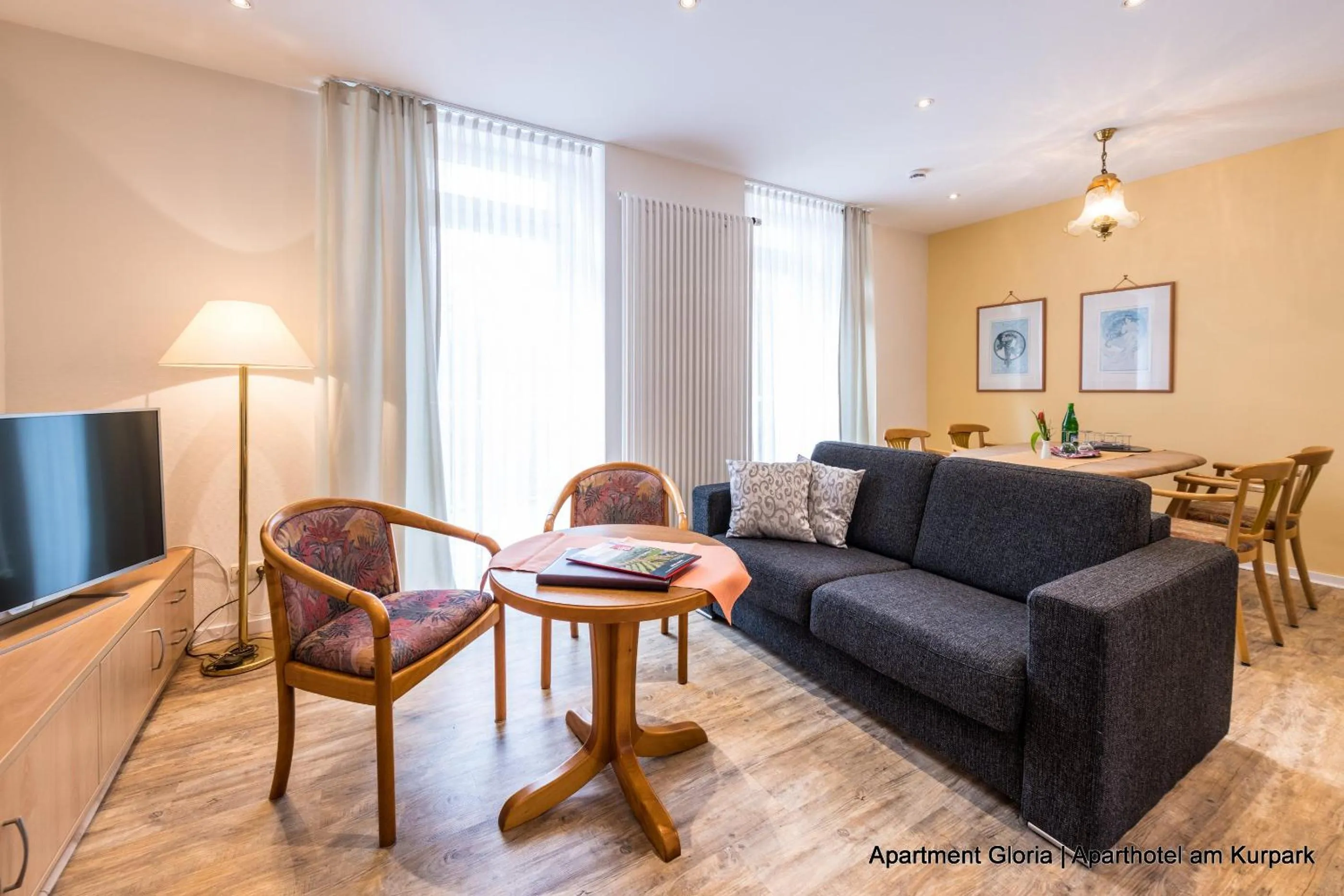 Living room in Aparthotel am Kurpark