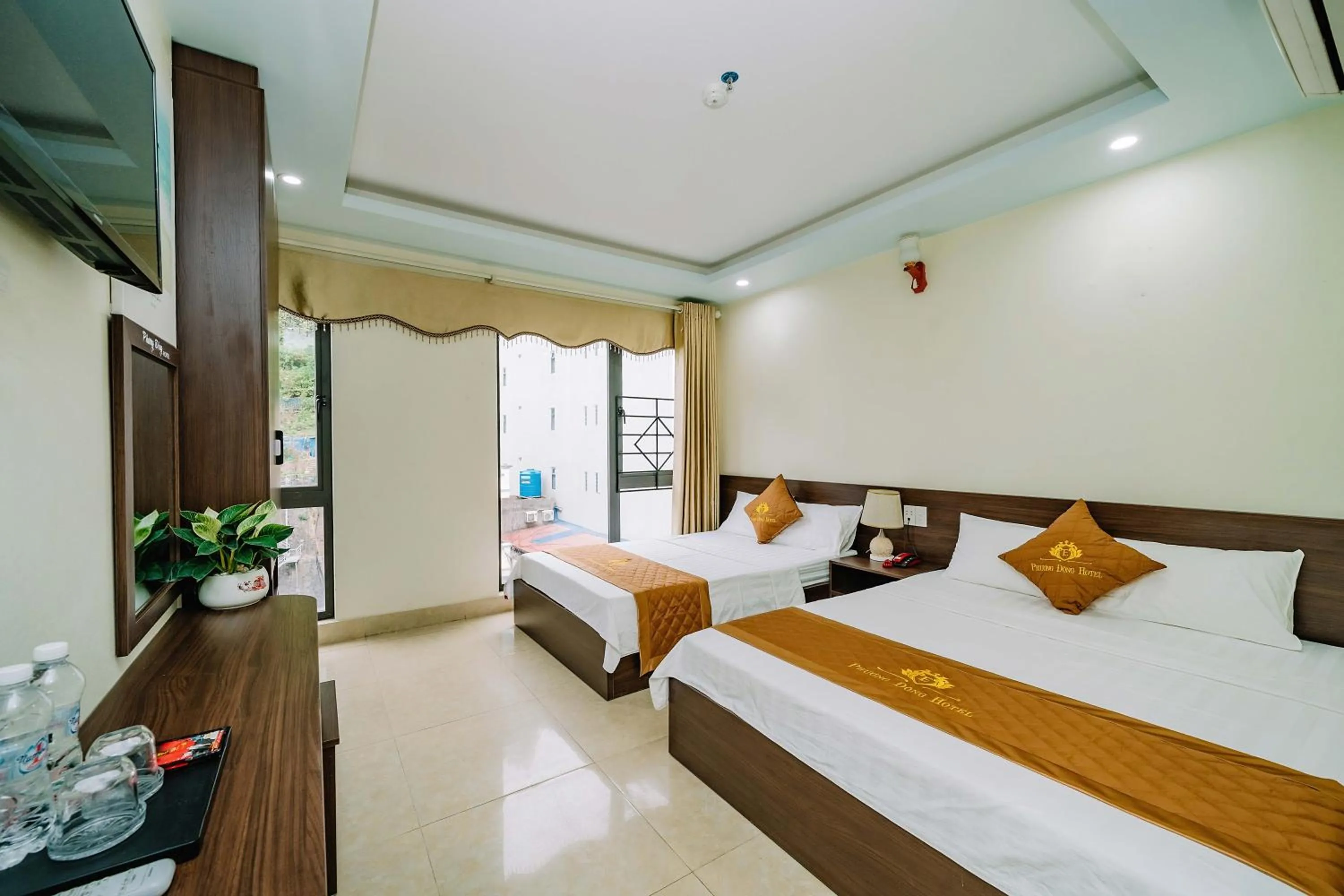 Bed in Phuong Dong Hotel