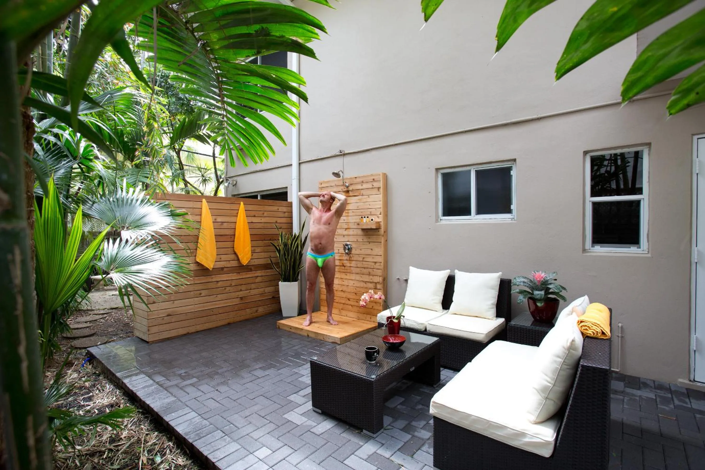 Patio in The Grand Resort and Spa & Worthington All Male