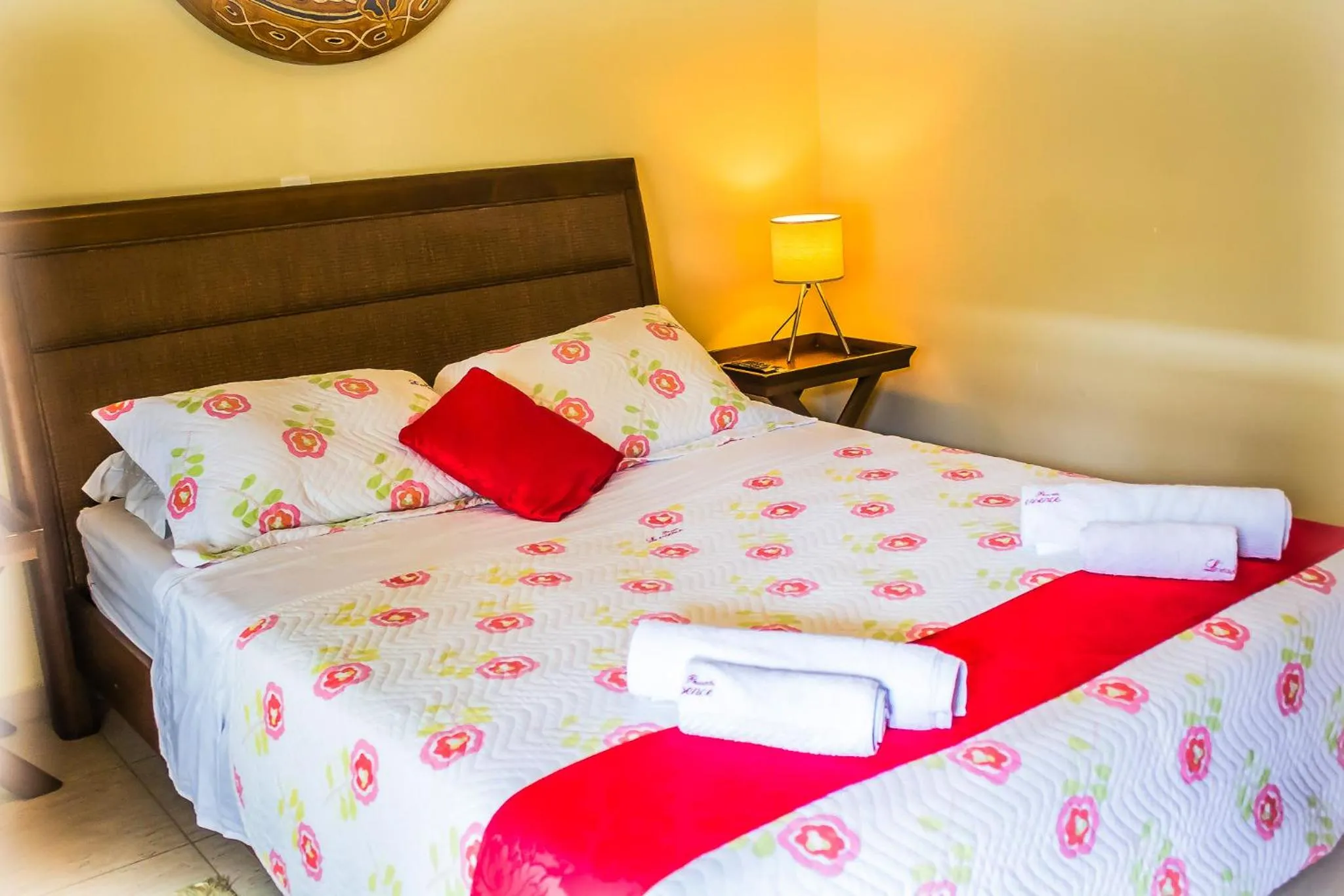 Bed in Pousada L'essence