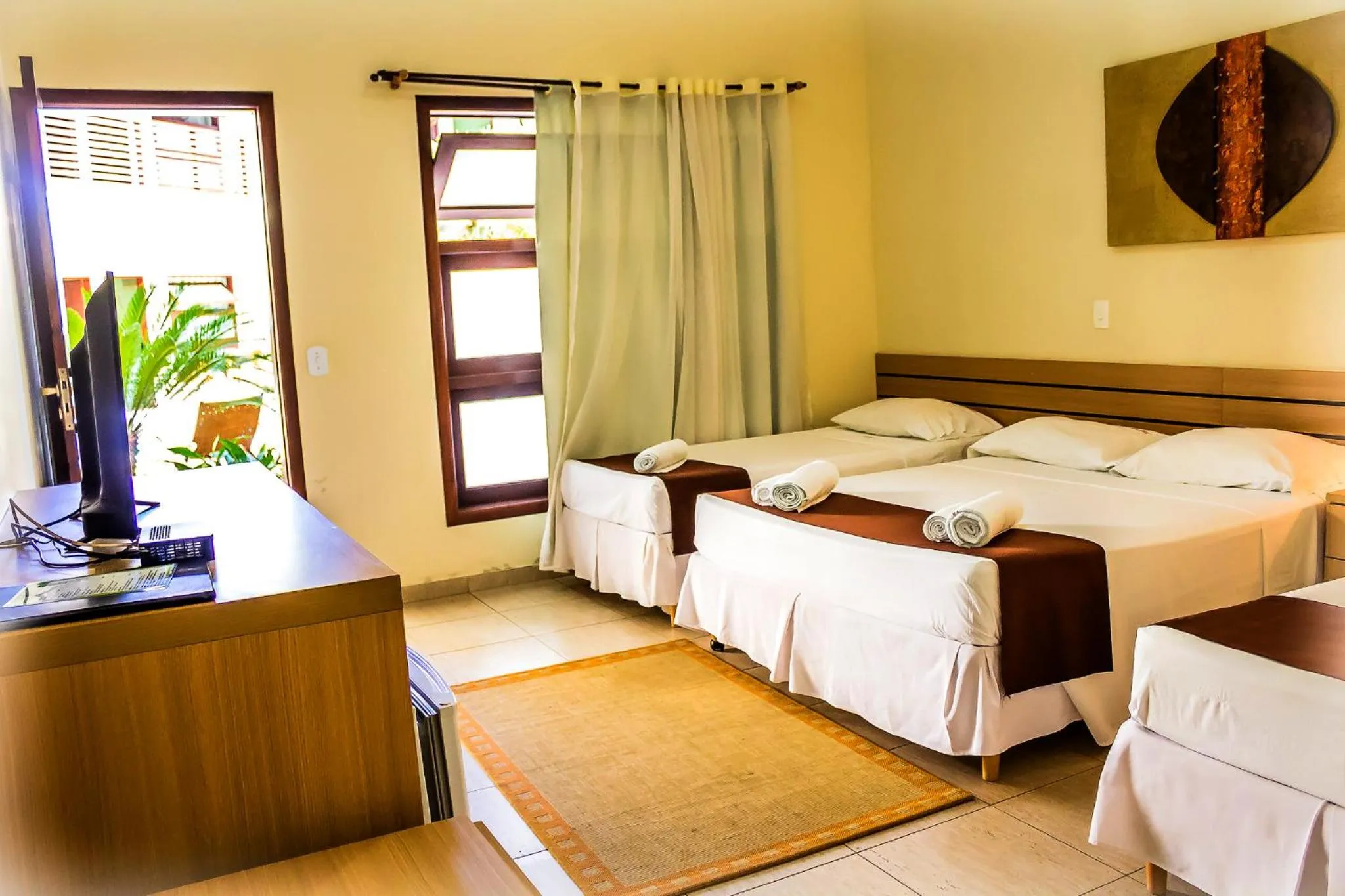 Bed in Pousada L'essence