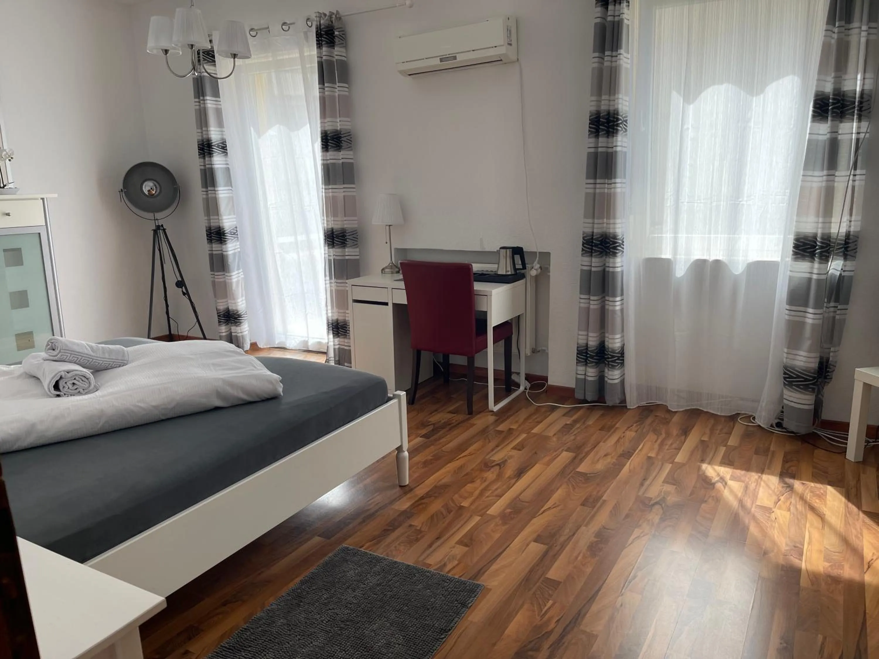 Bed in Hotel Schweizer Stubb