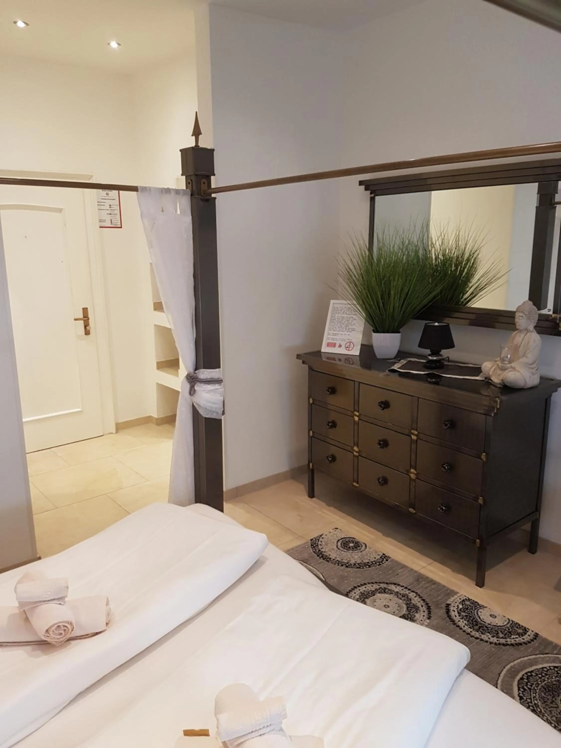 Bed in Hotel Schweizer Stubb