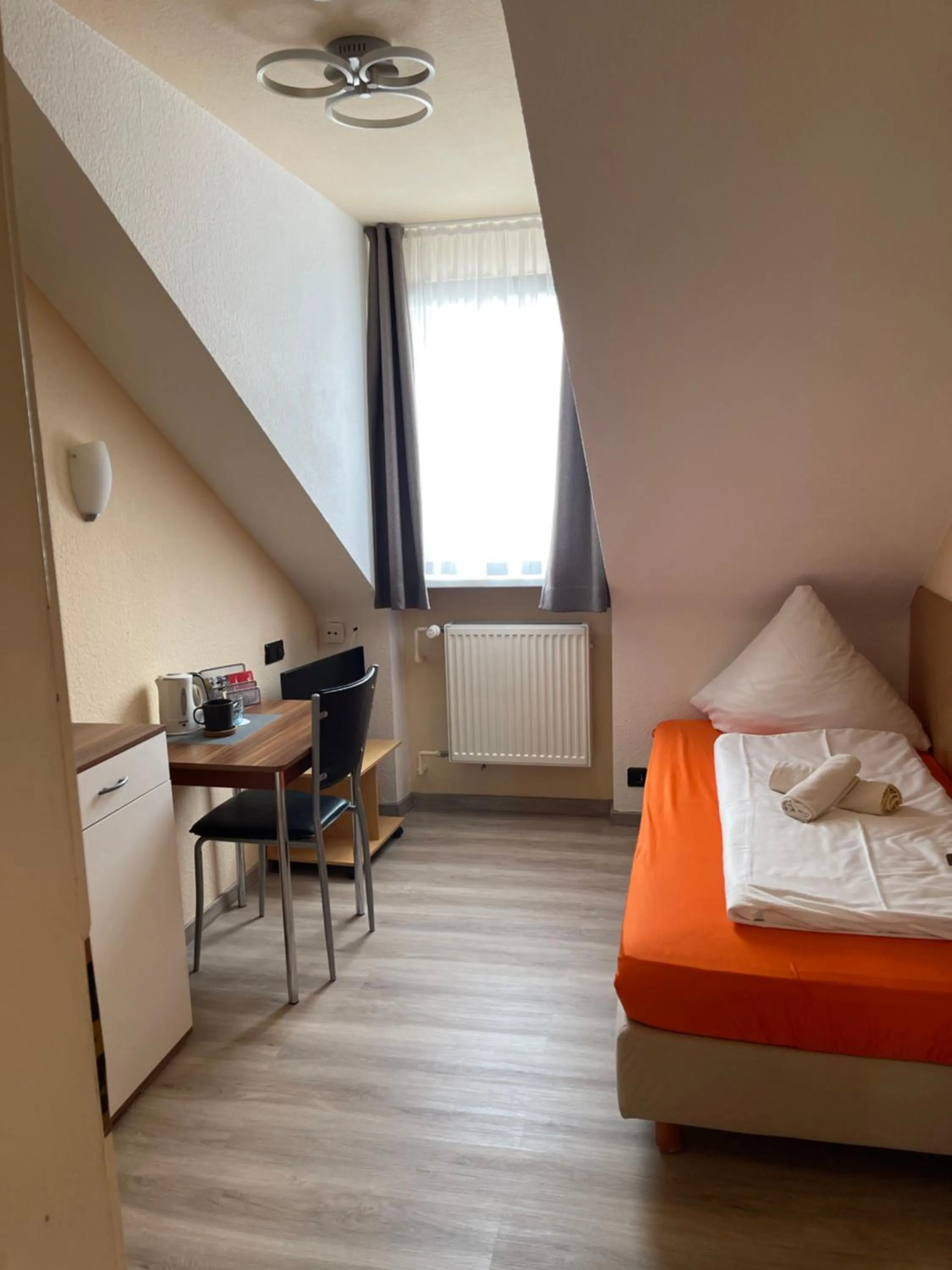 Bed in Hotel Schweizer Stubb