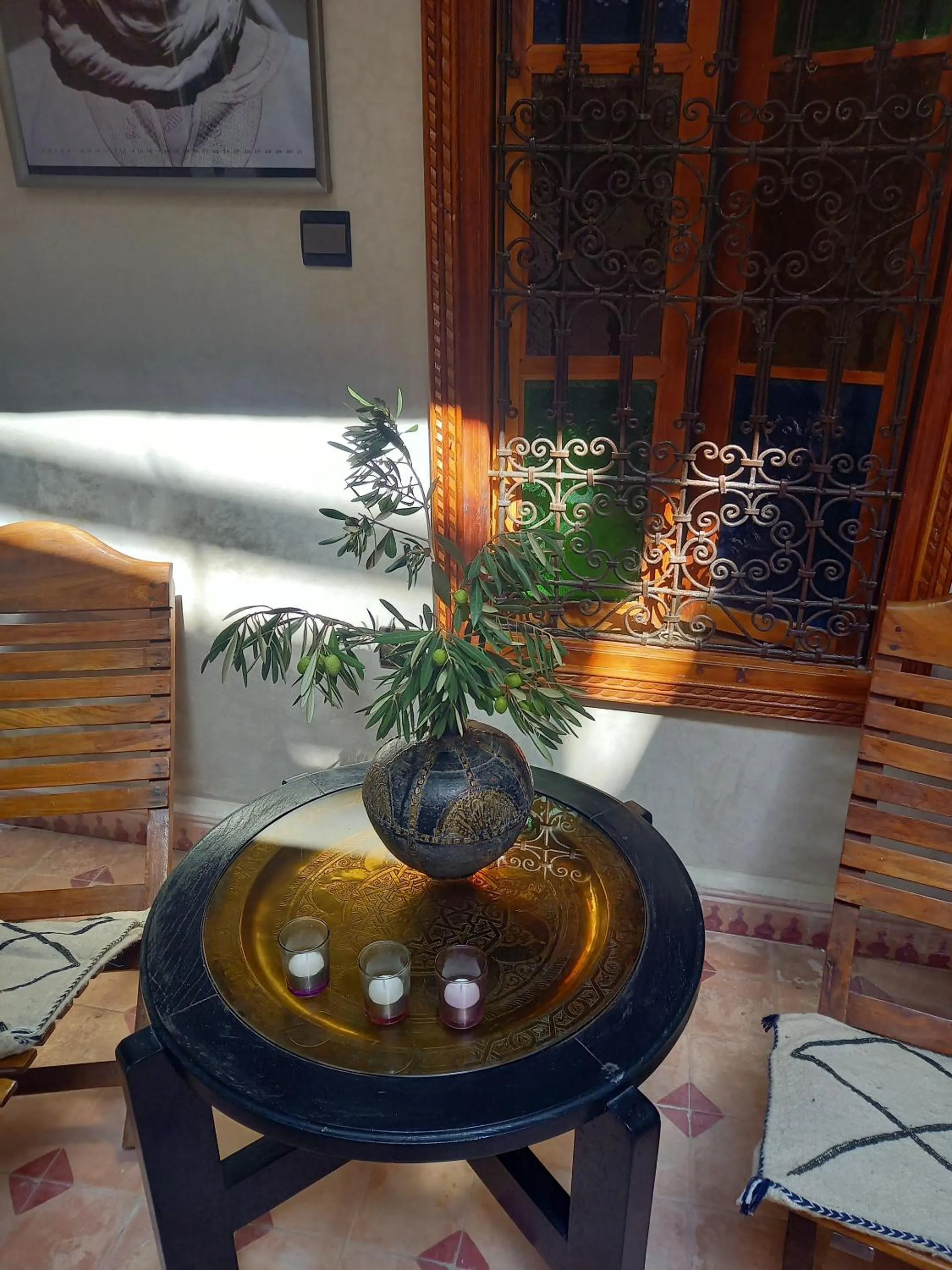 Patio in Riad Zayane Atlas