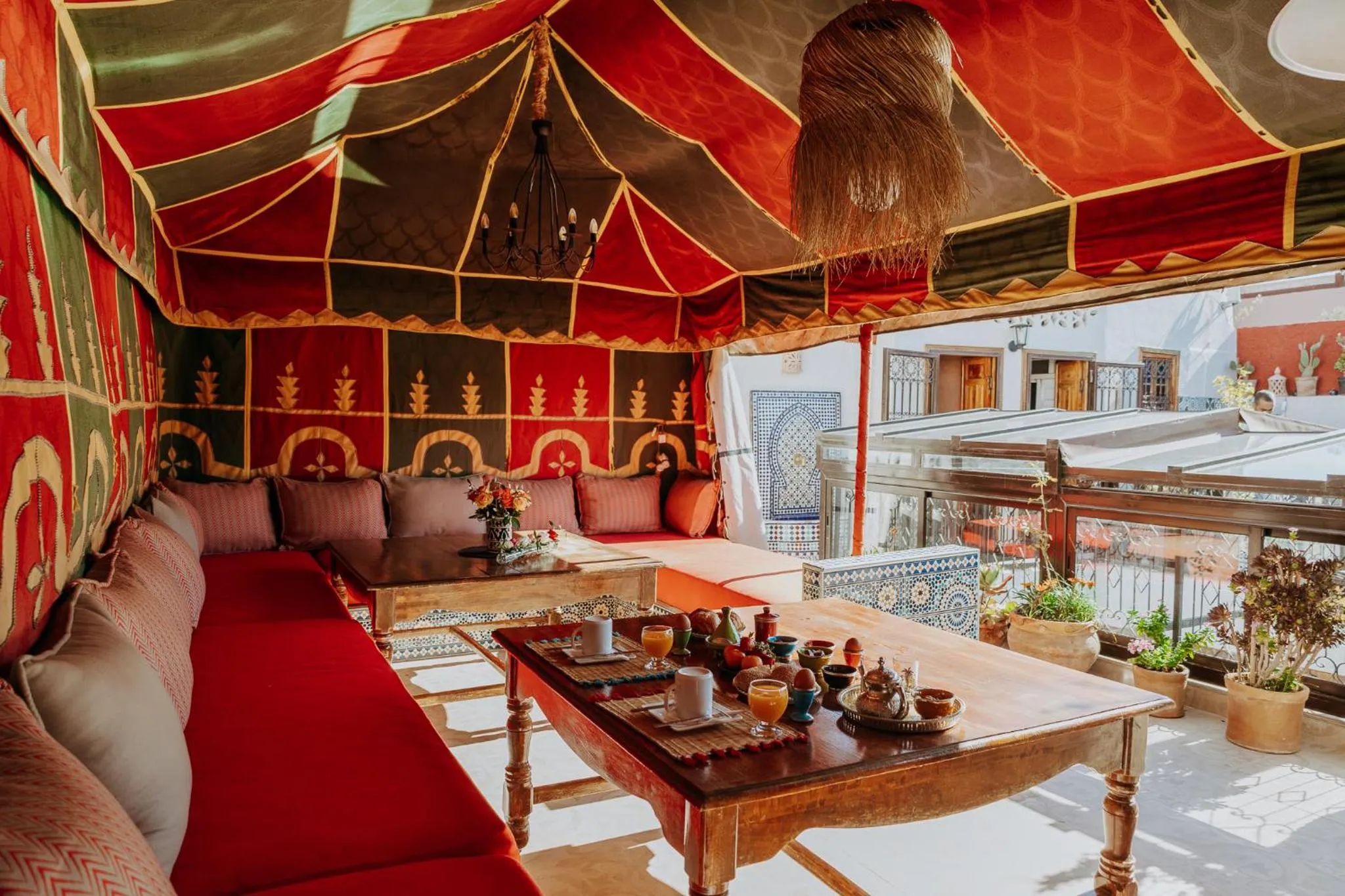 Patio in Riad Zayane Atlas