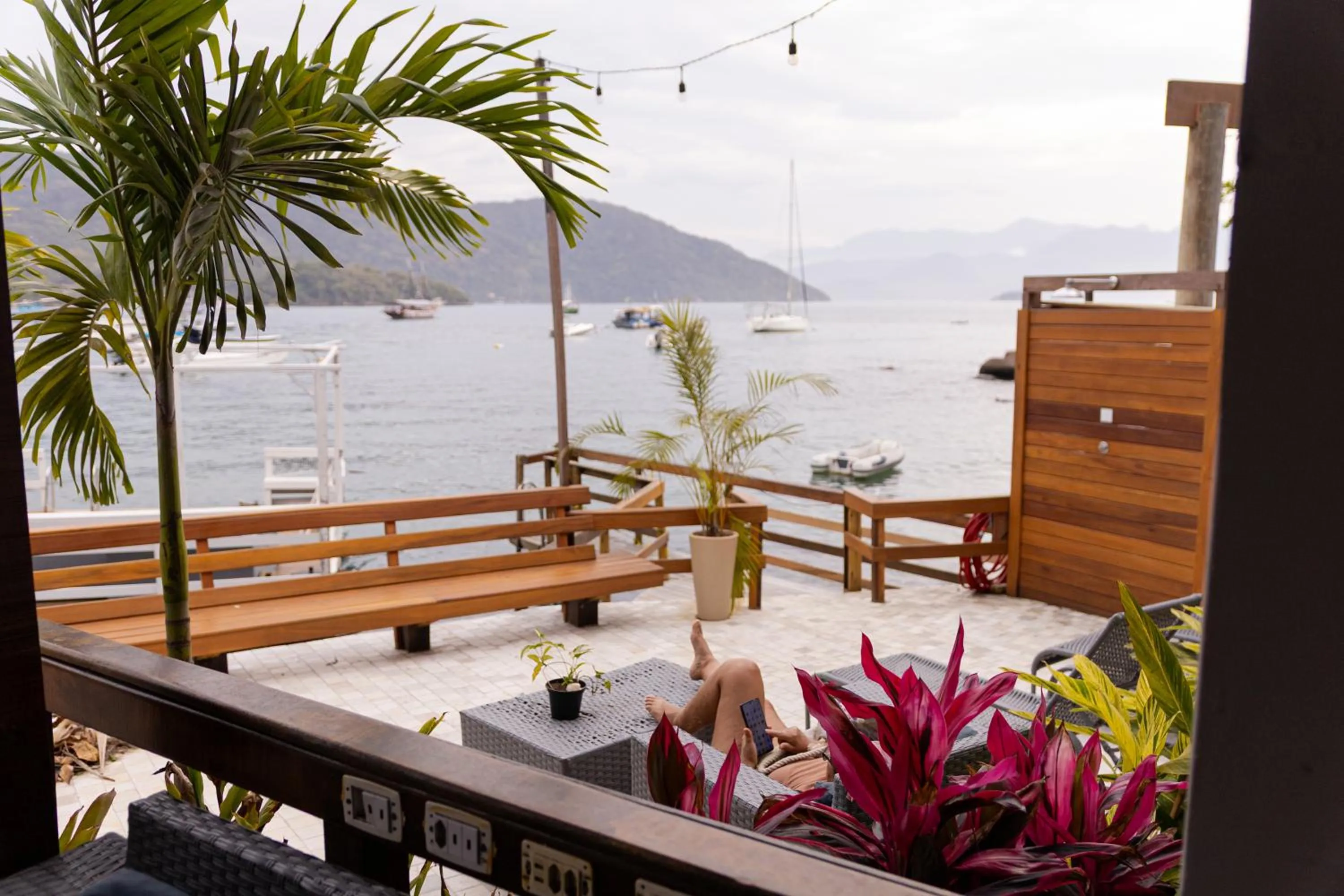 Balcony/Terrace in Che Lagarto Hostel Ilha Grande