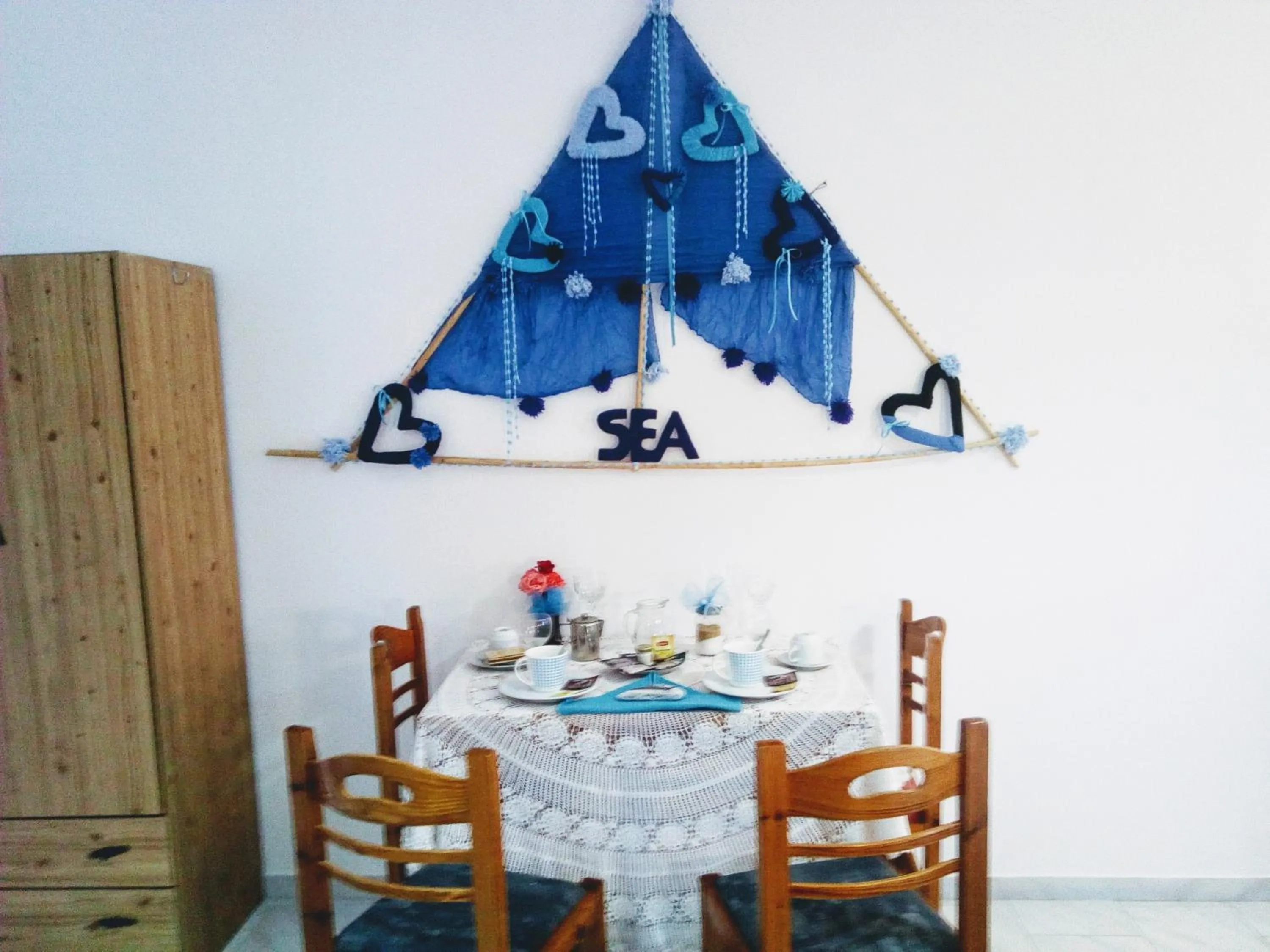 Dining area in Paradisso Studios
