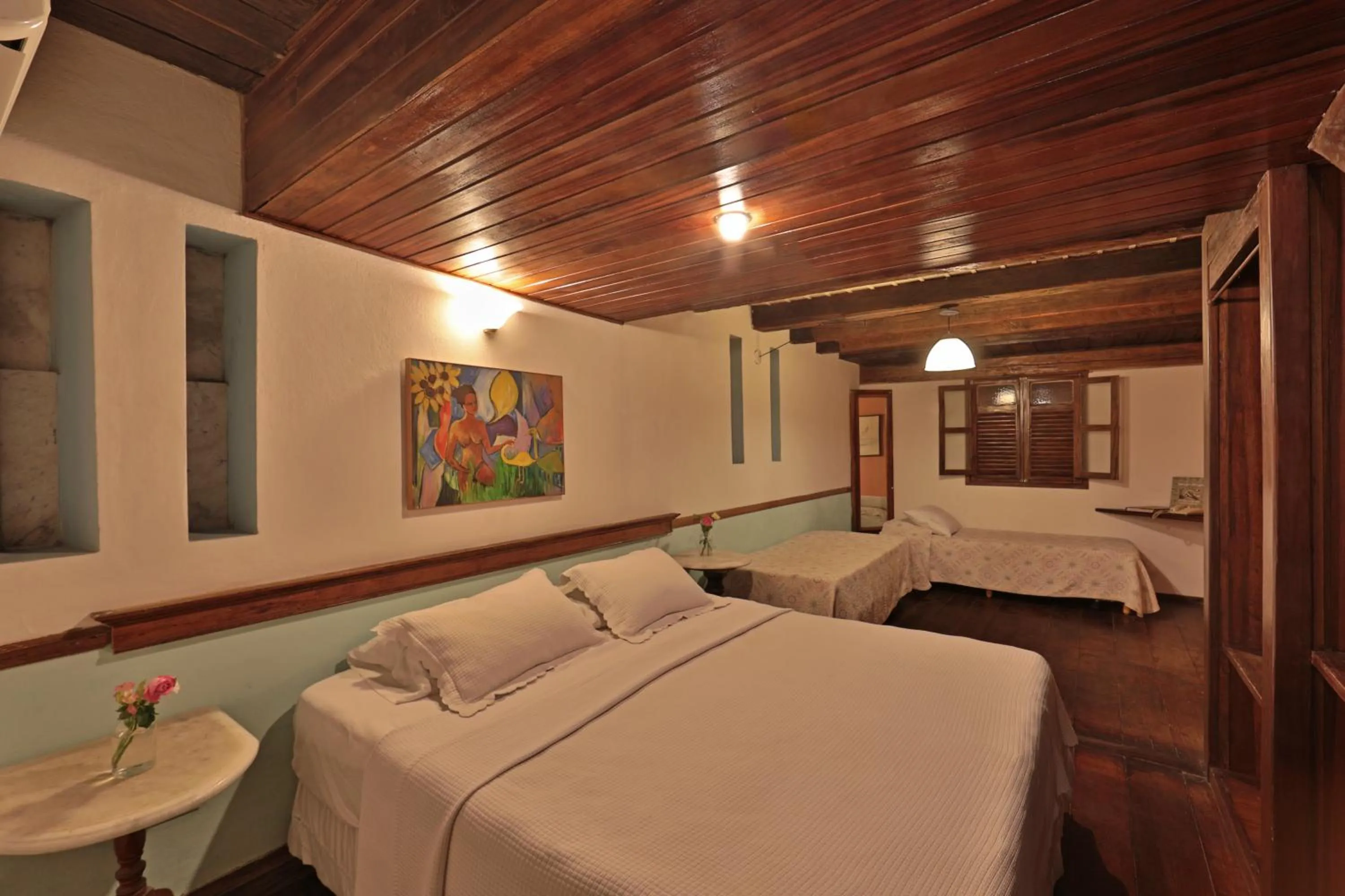 Bed in Pousada do Amparo