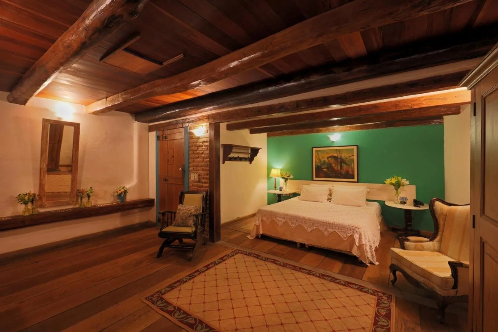 Bed in Pousada do Amparo