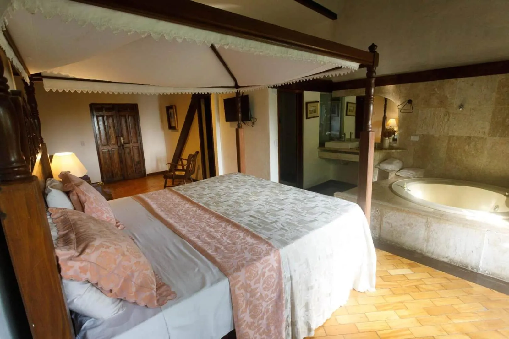 Bed in Pousada do Amparo