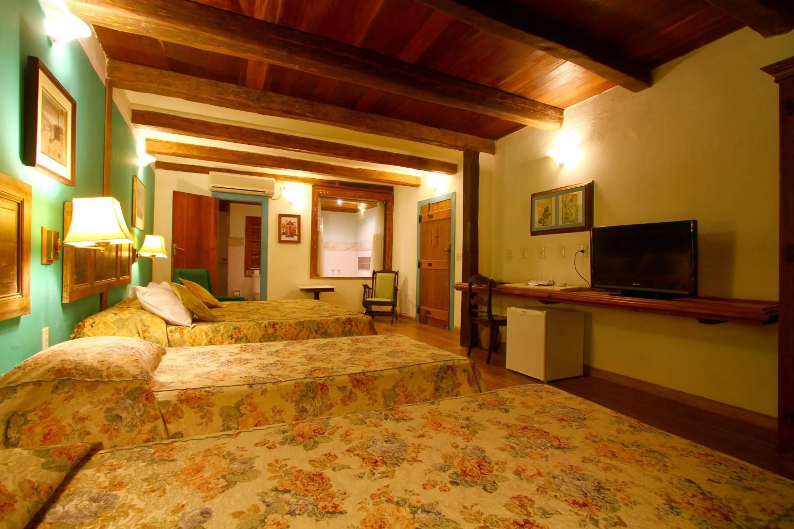 Bed in Pousada do Amparo