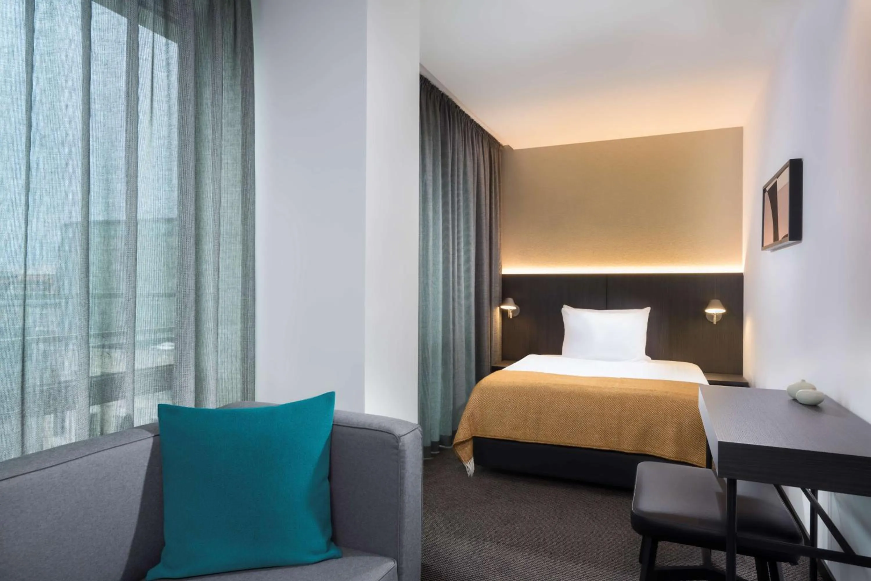 Bedroom, Bed in Adina Apartment Hotel Leipzig