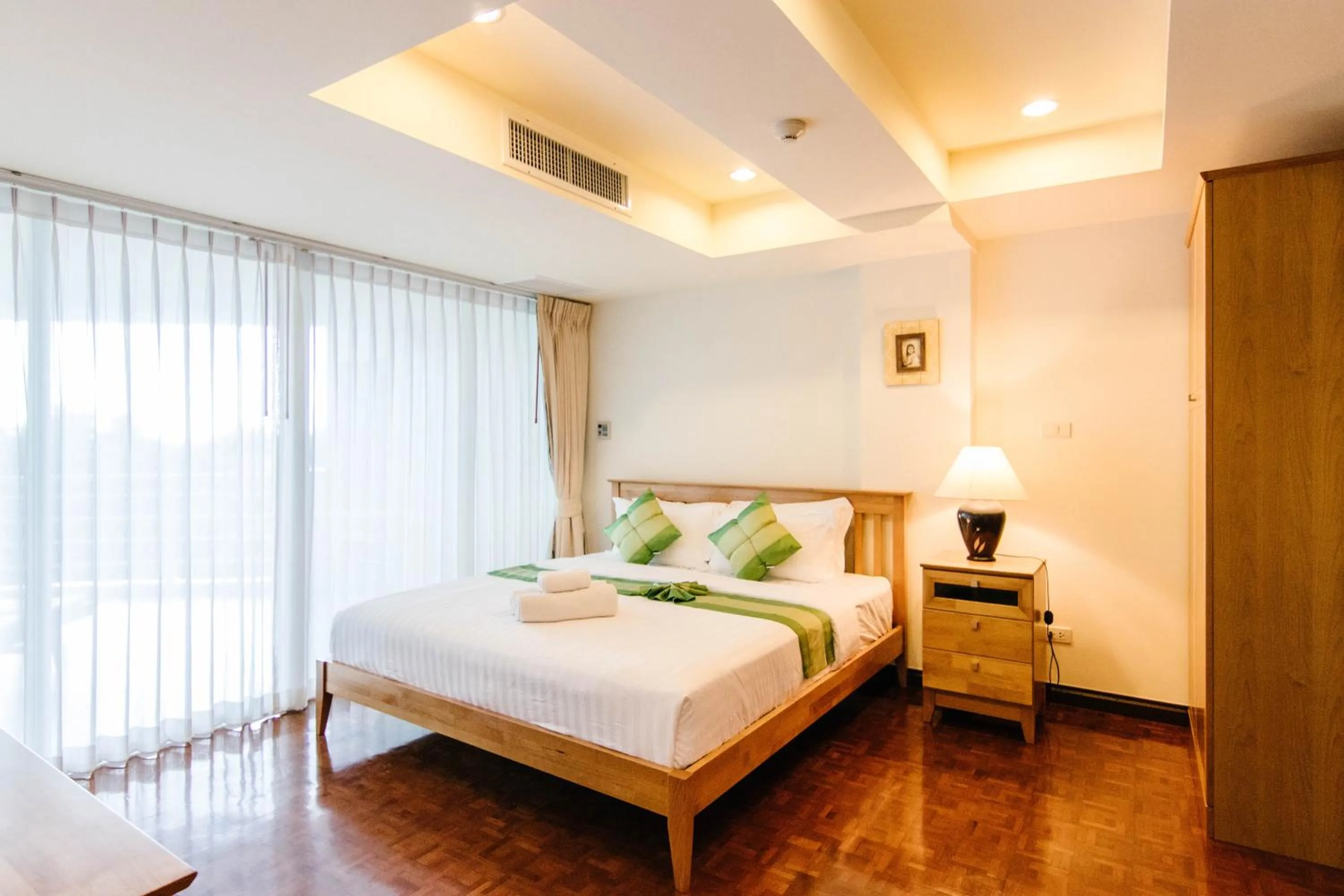 Bed in SeaRidge Hua Hin Resort & Poolvilla