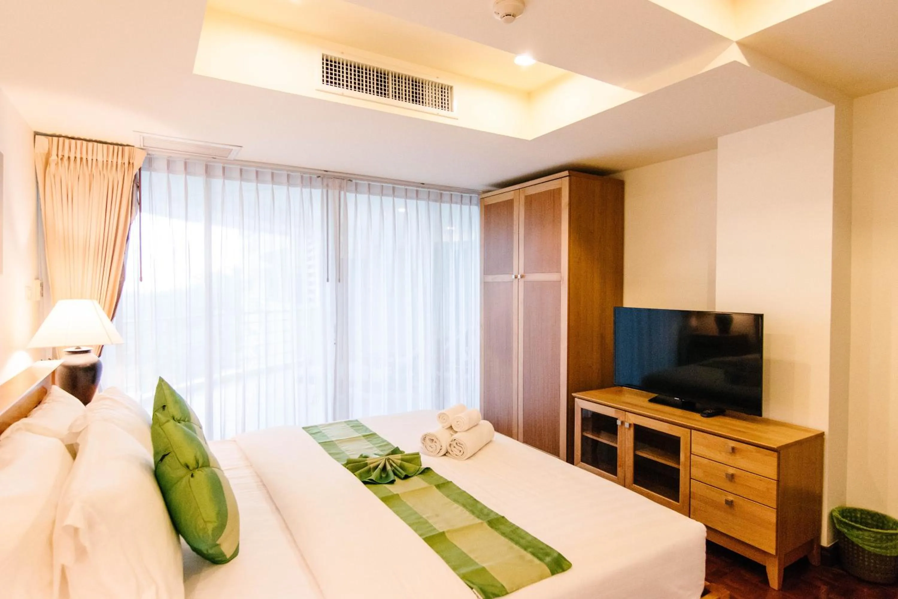 Bed in SeaRidge Hua Hin Resort & Poolvilla