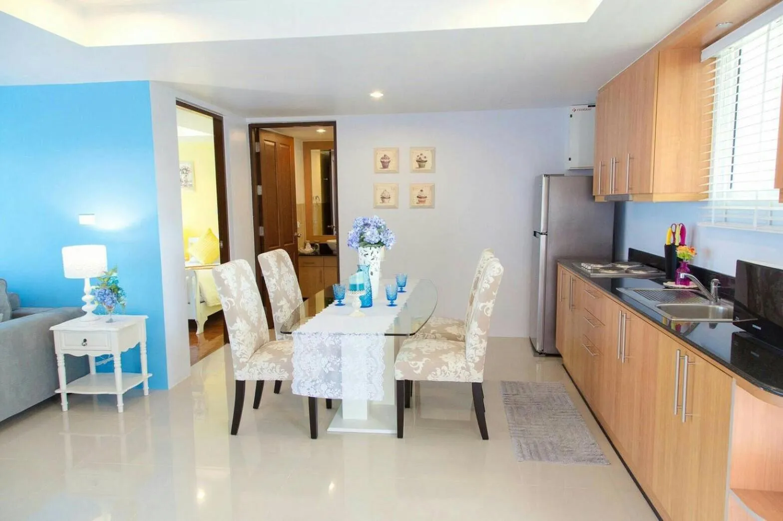 Kitchen or kitchenette in SeaRidge Hua Hin Resort & Poolvilla