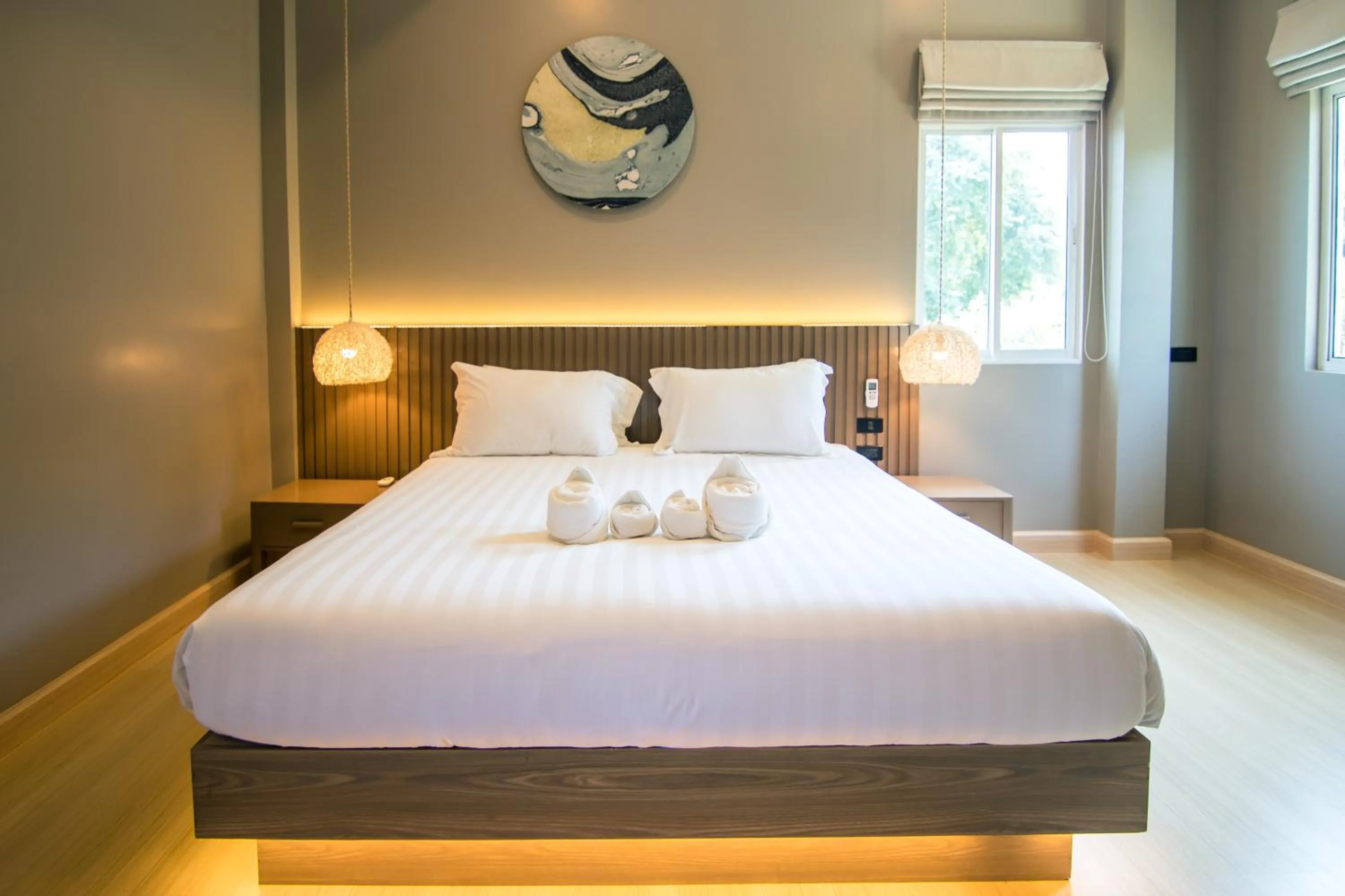 Bed in SeaRidge Hua Hin Resort & Poolvilla