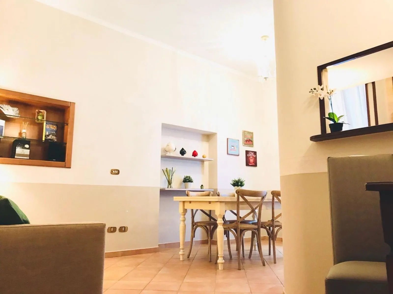 Living room in A DUE PASSI temporary apartment