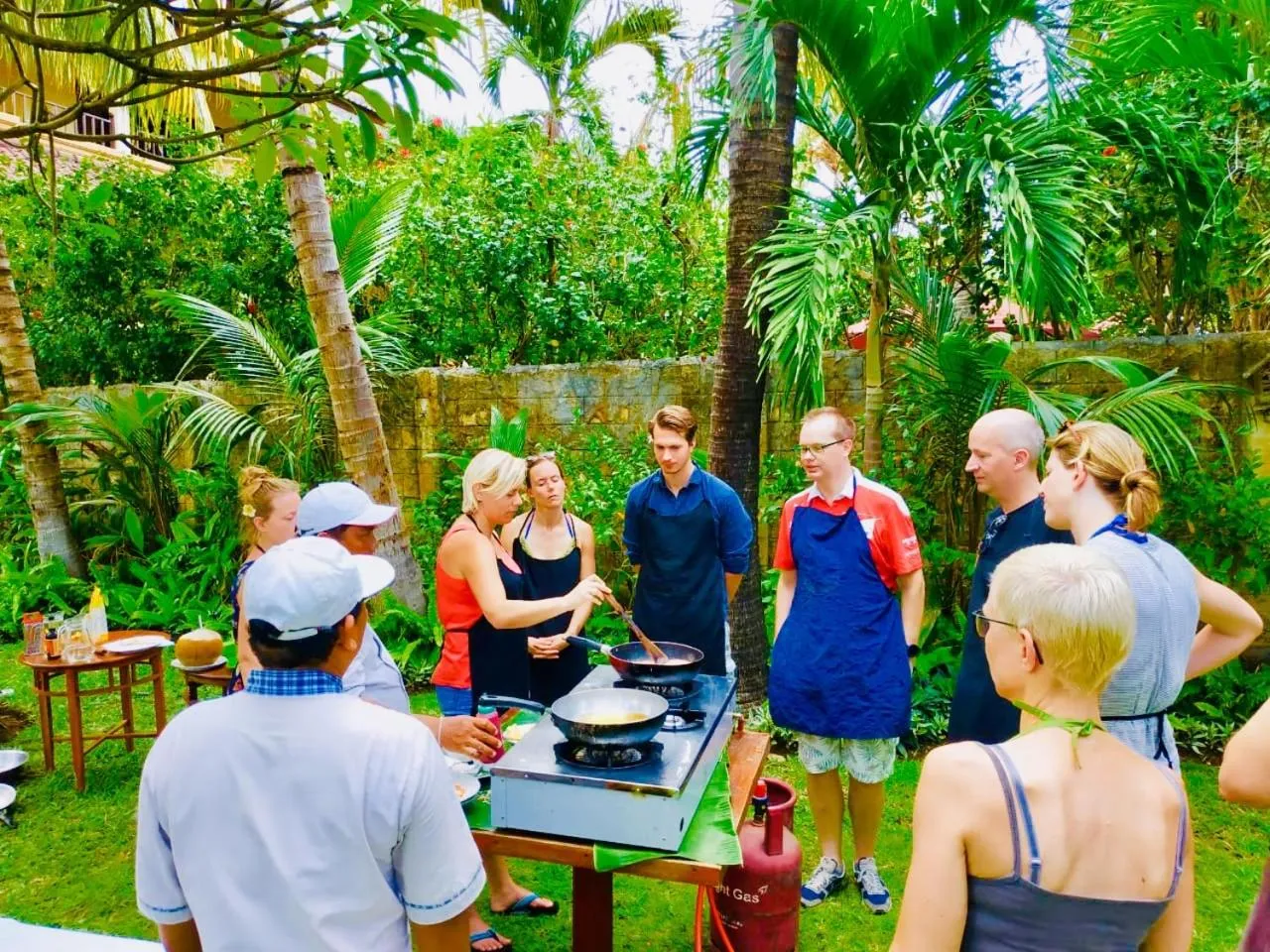BBQ facilities in Arya Amed Beach Resort and Dive Center